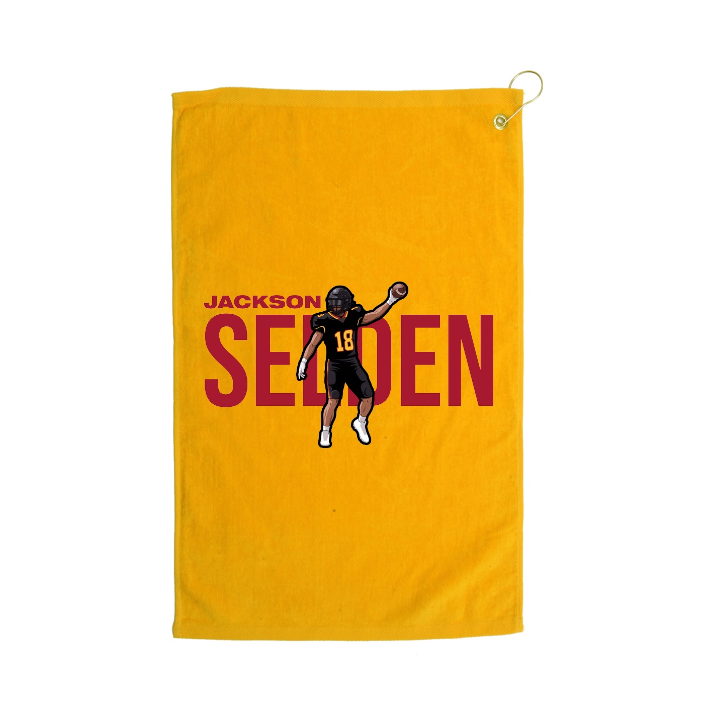 Golf Towel — Player Name in Gold