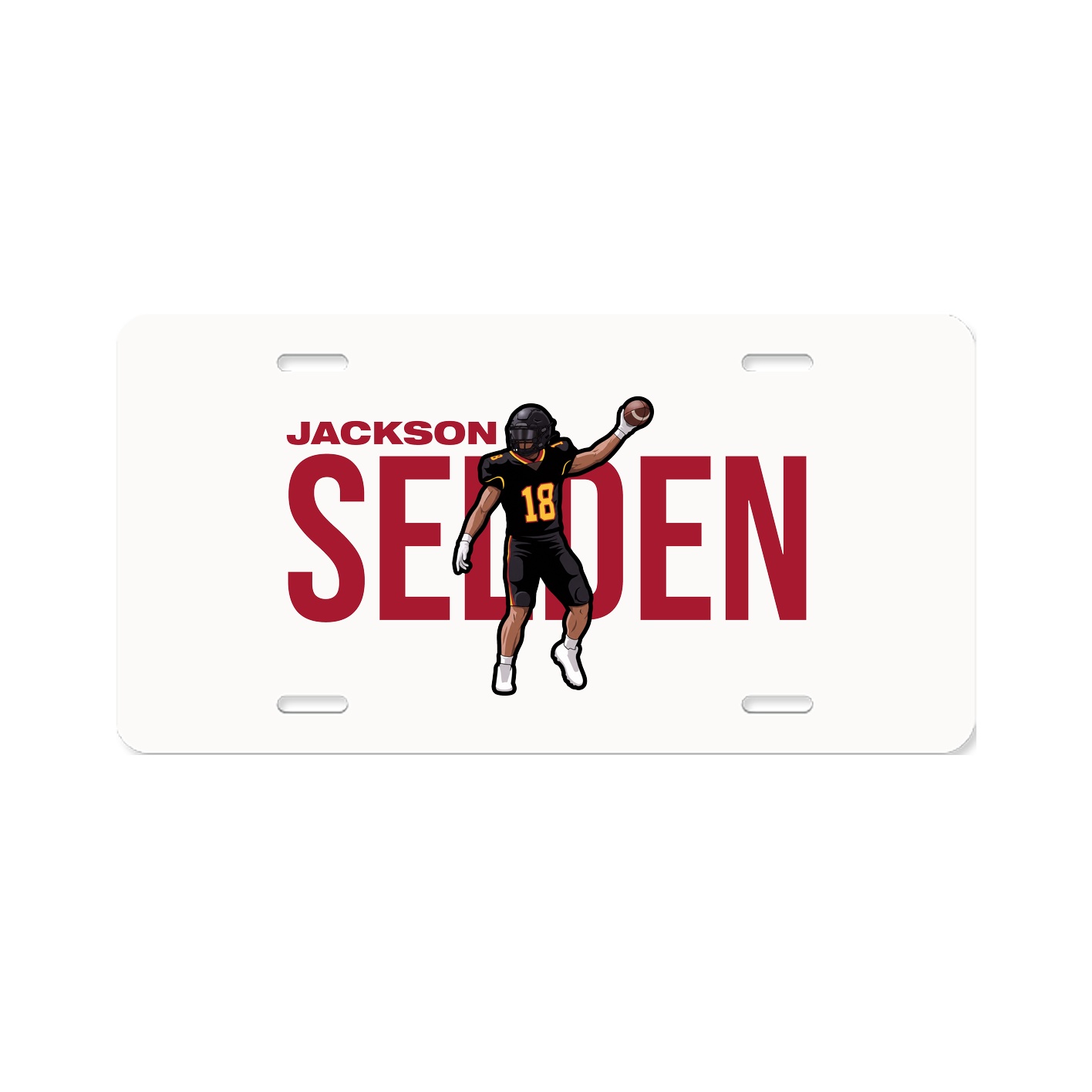 License Plate — Player Name in Classic