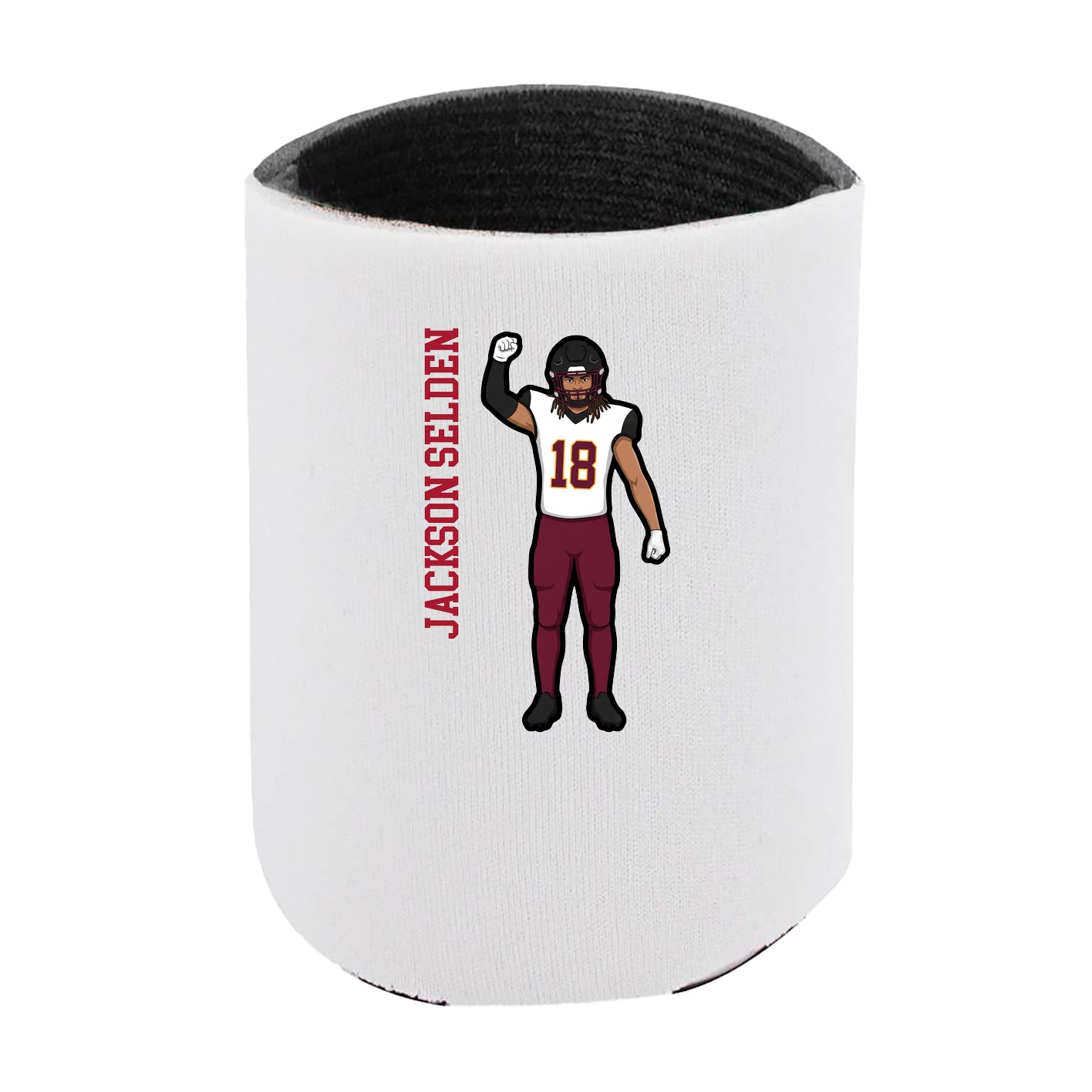 Can Holder — Name Vertical in White