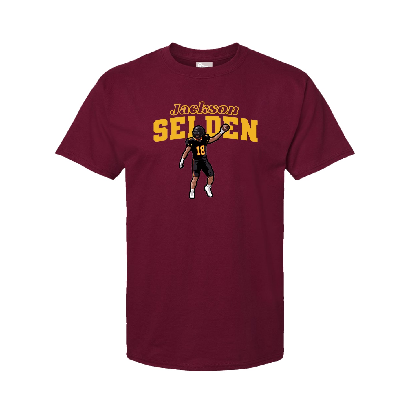 Youth Tee — Name Arch in Cardinal