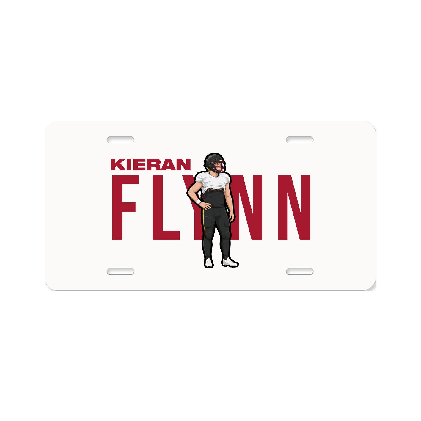 License Plate — Player Name in Classic