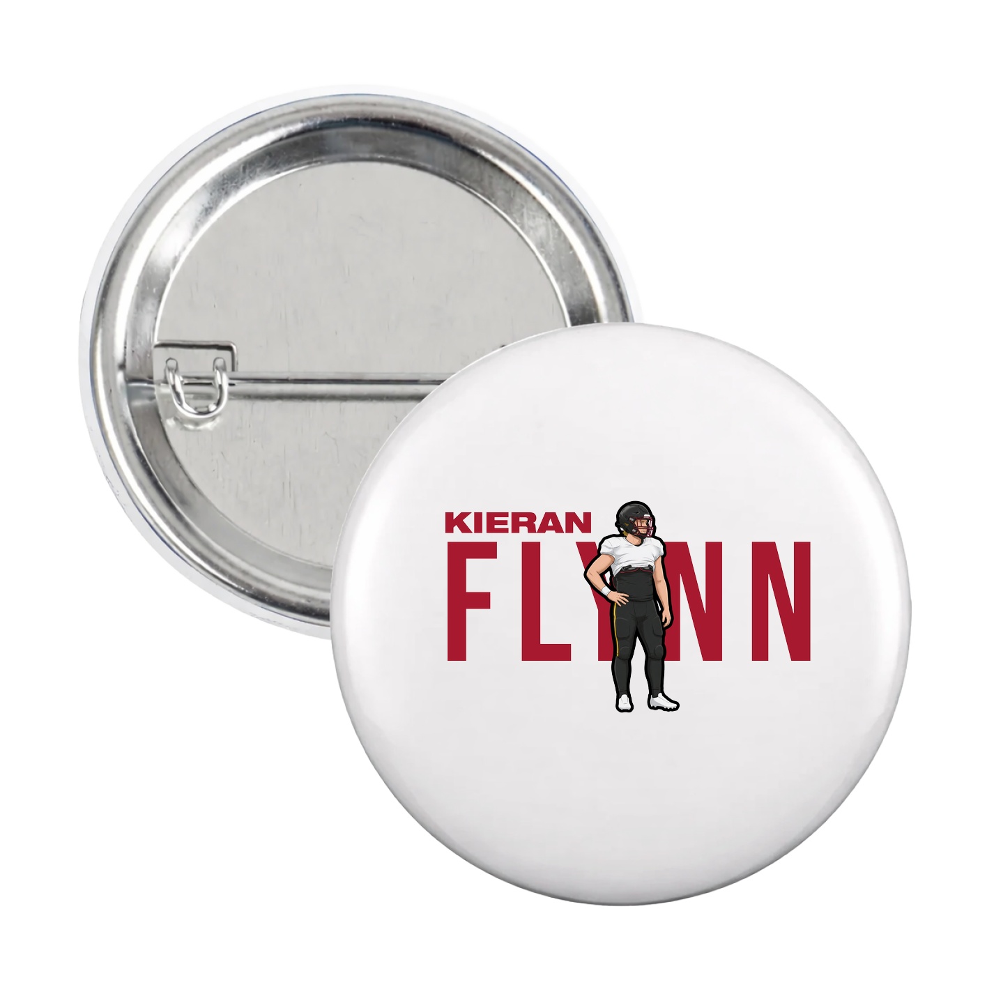 Game Day Button — Player Name in White