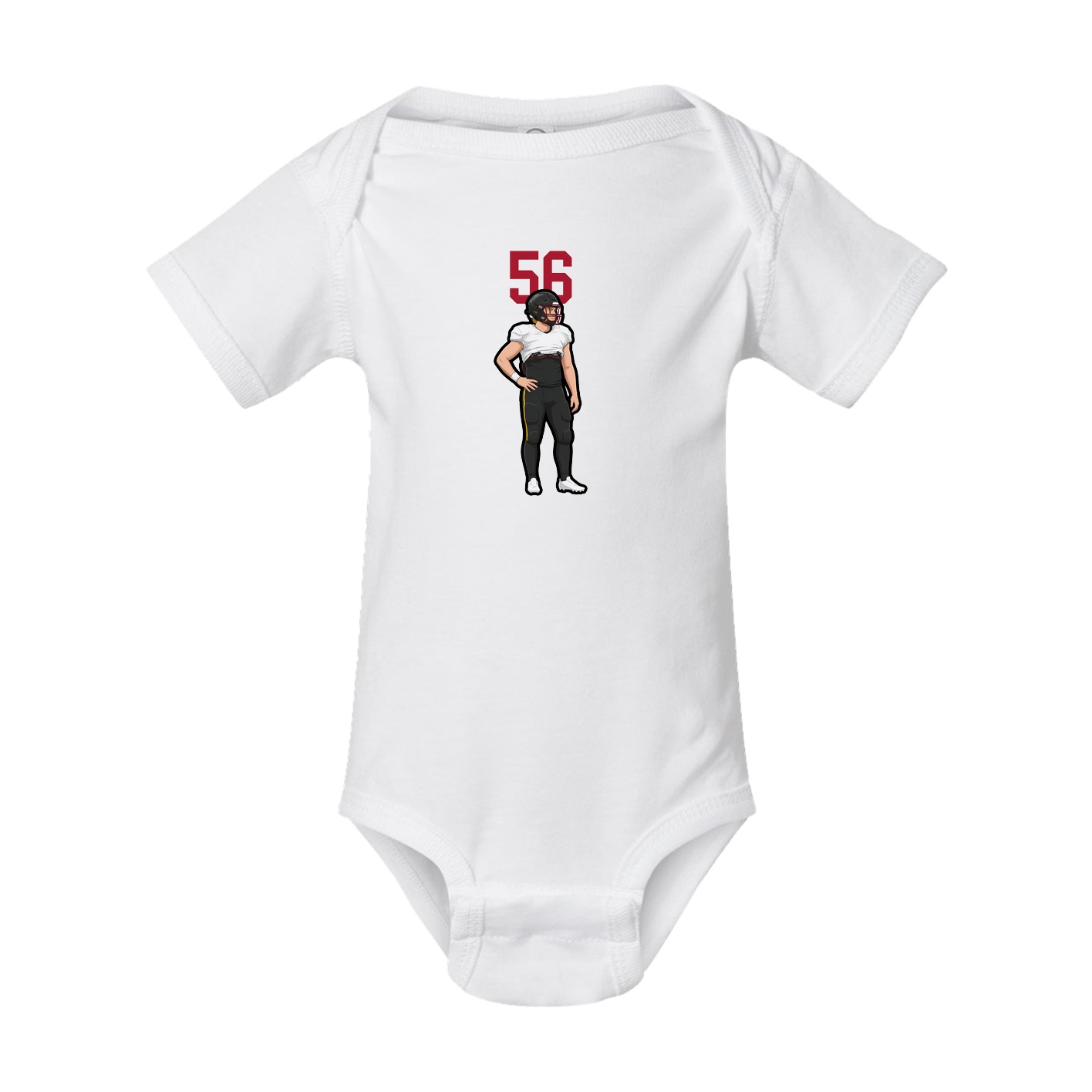Baby Onesie — Number Top in White