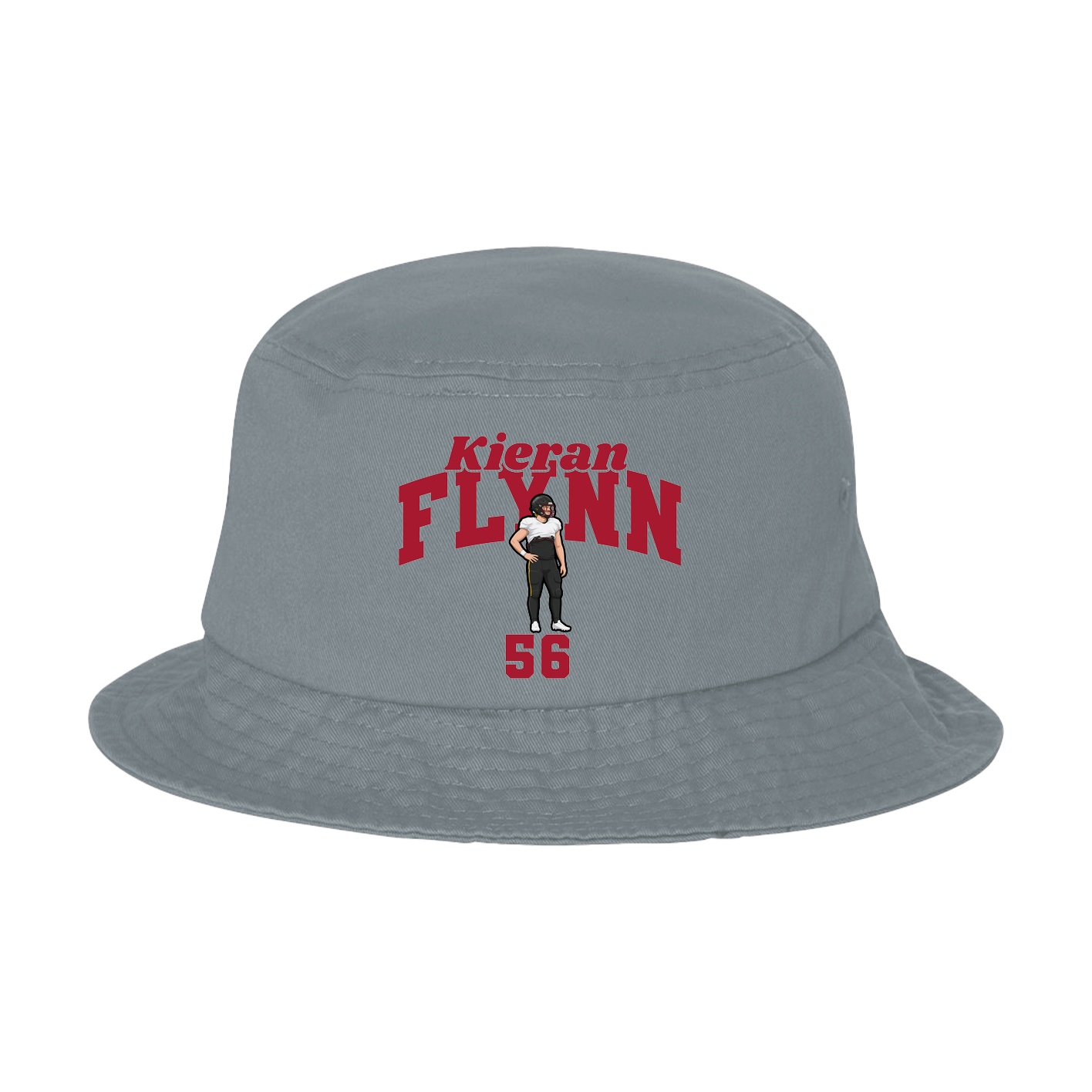 Bucket Cap — Signature Arch in Grey