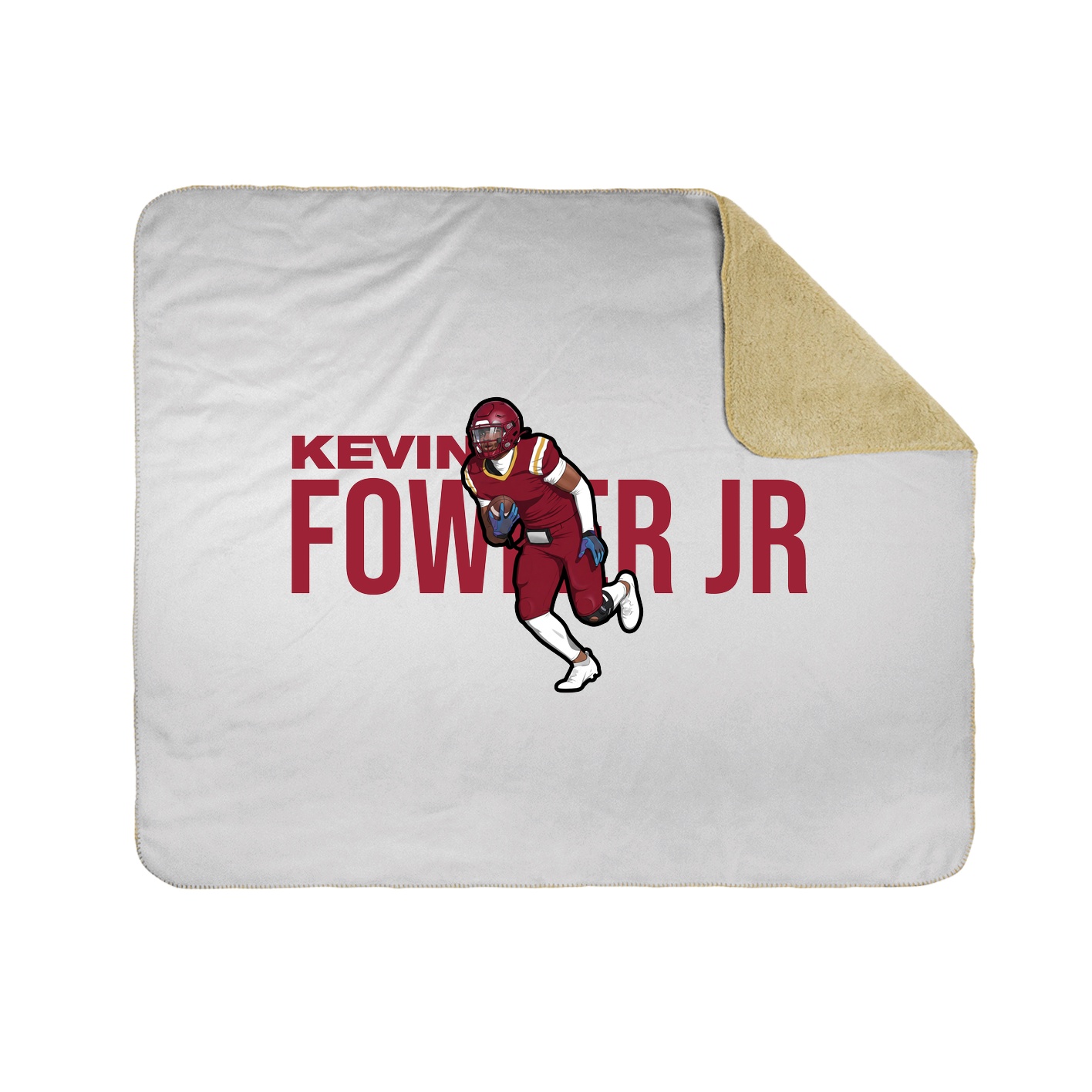 Throw Blanket — Player Name in White