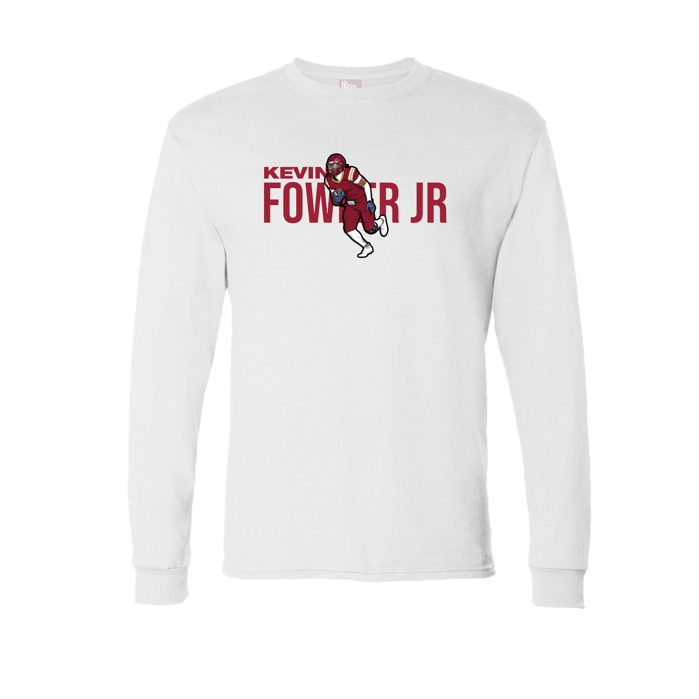 Long Sleeve Tee — Player Name in White