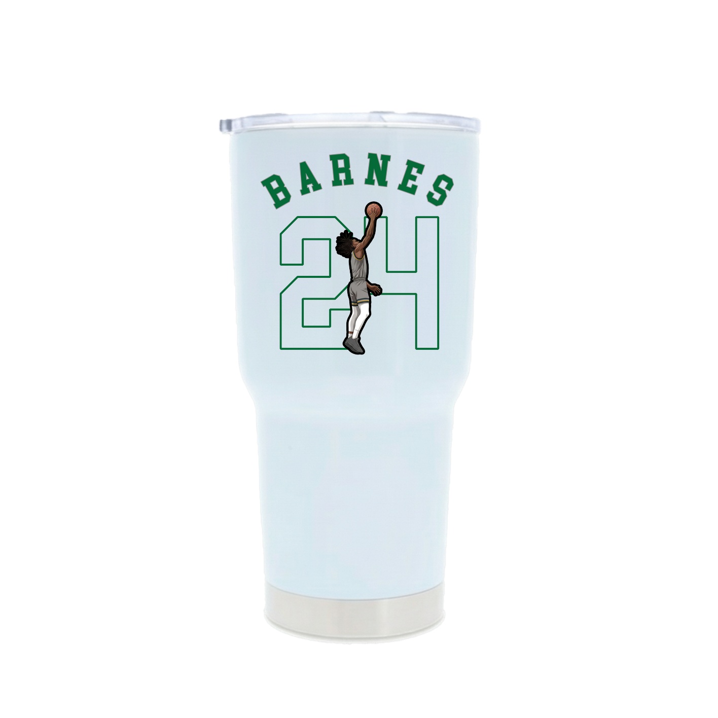 30oz Stainless Steel Tumbler — Shirsey Arch in White