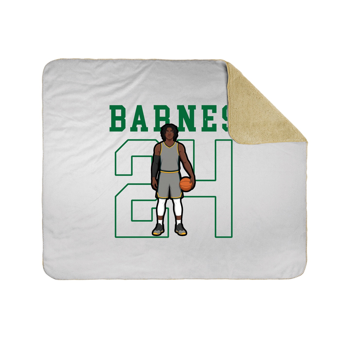 50x60 Sherpa Lined Throw Blanket