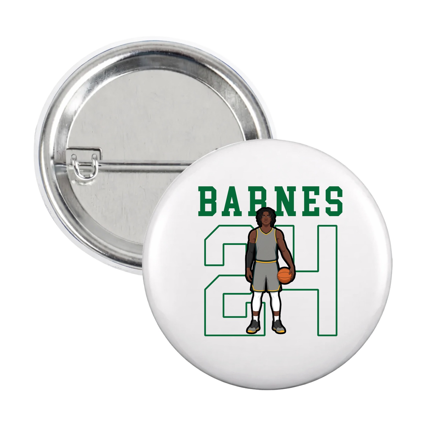 Game Day Button — Shirsey in White