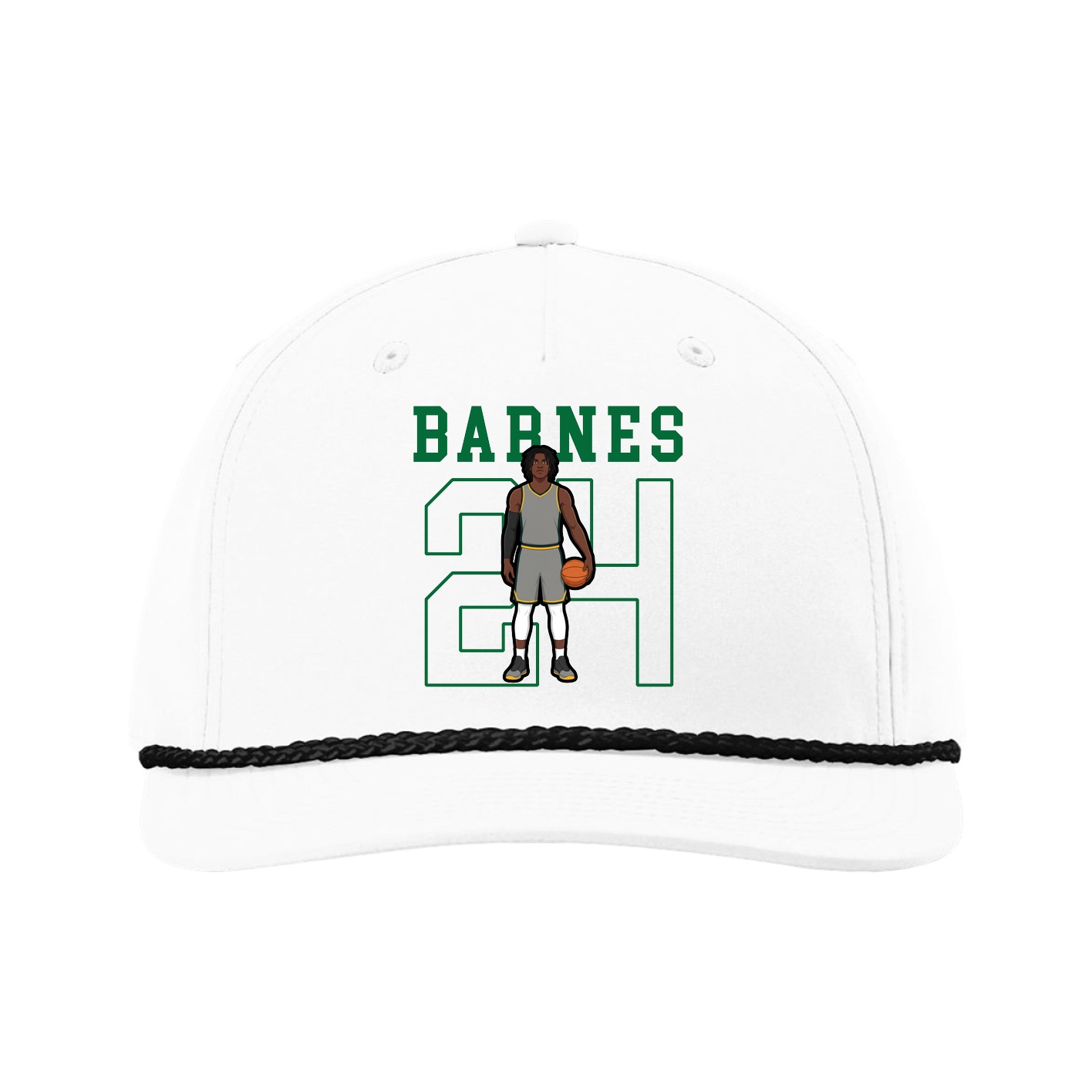 Five-Panel Classic Rope Cap — Shirsey in White