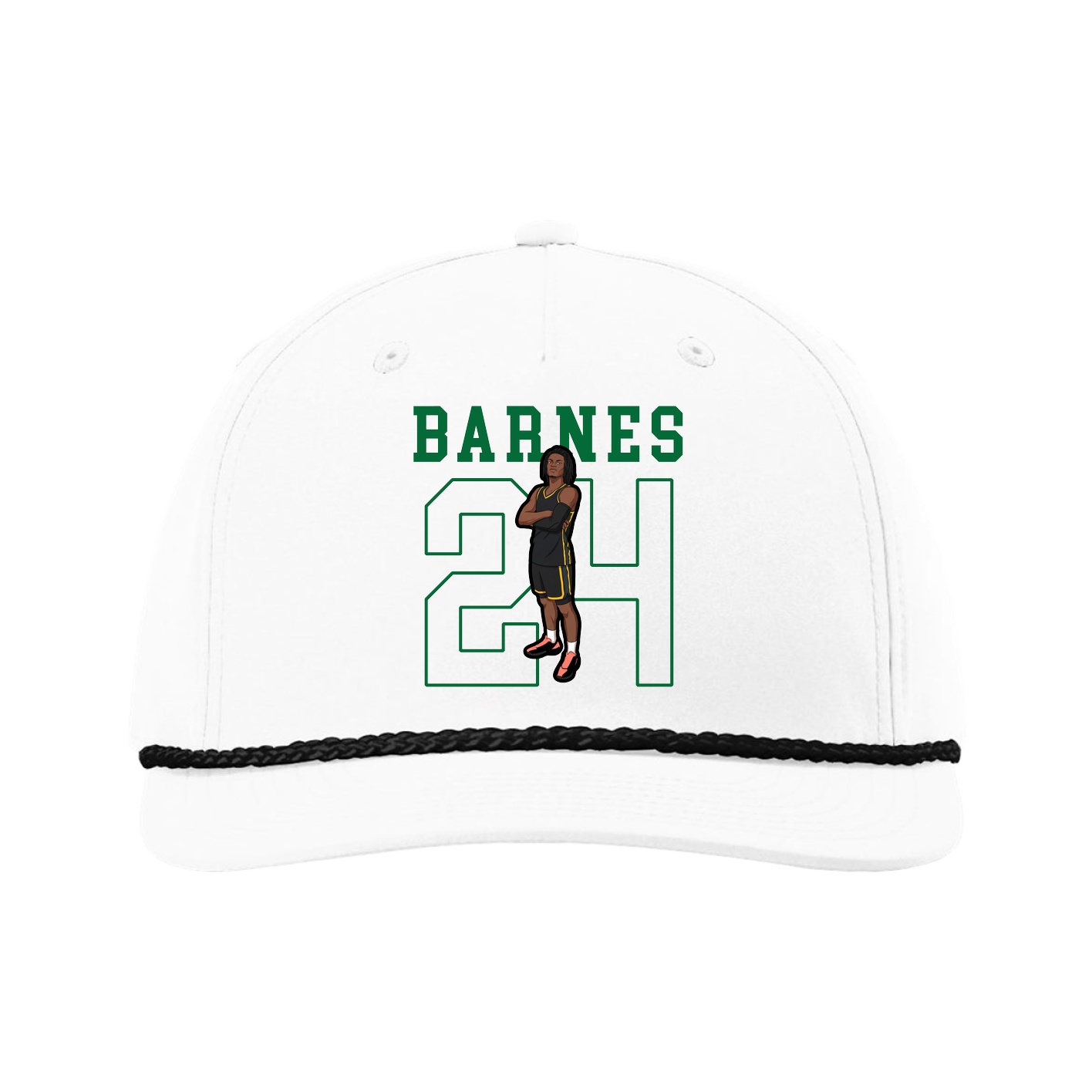 Five-Panel Classic Rope Cap — Shirsey in White
