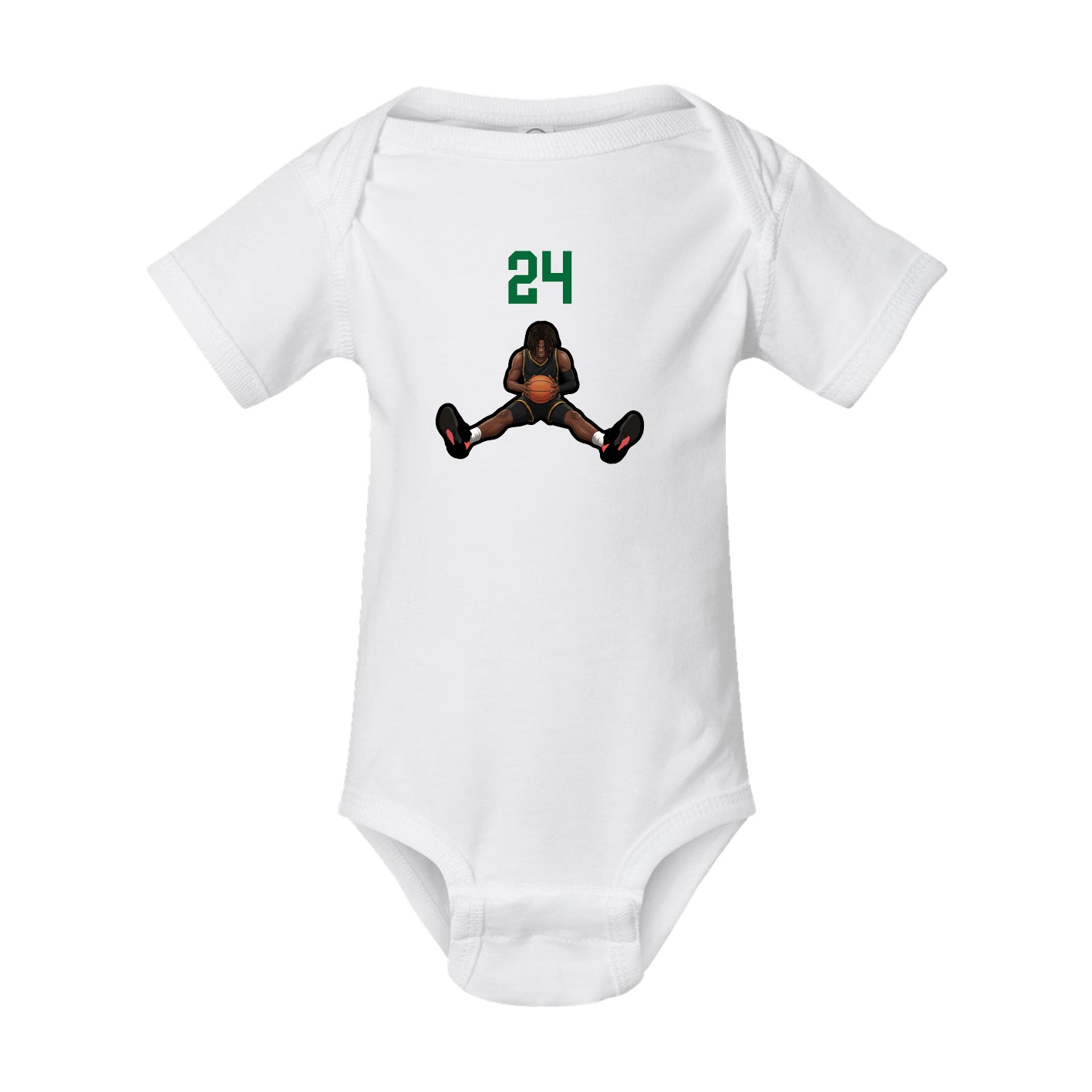 Baby Onesie — Number Top in White