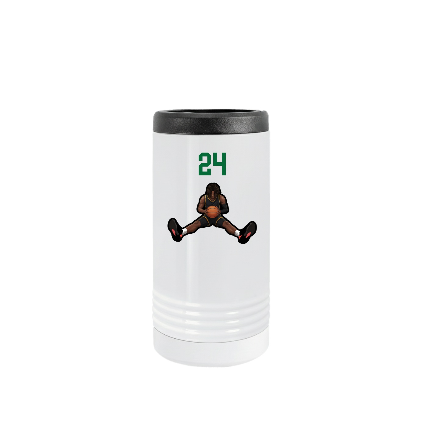 Slim Beverage Holder — Number Top in White