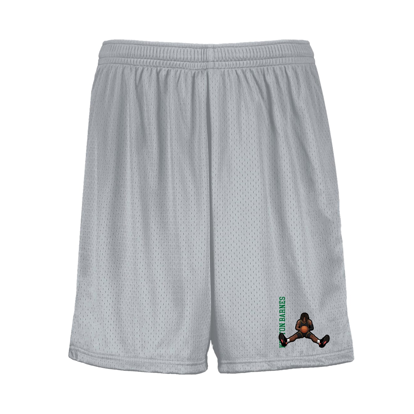 Shorts — Name Vertical in Silver