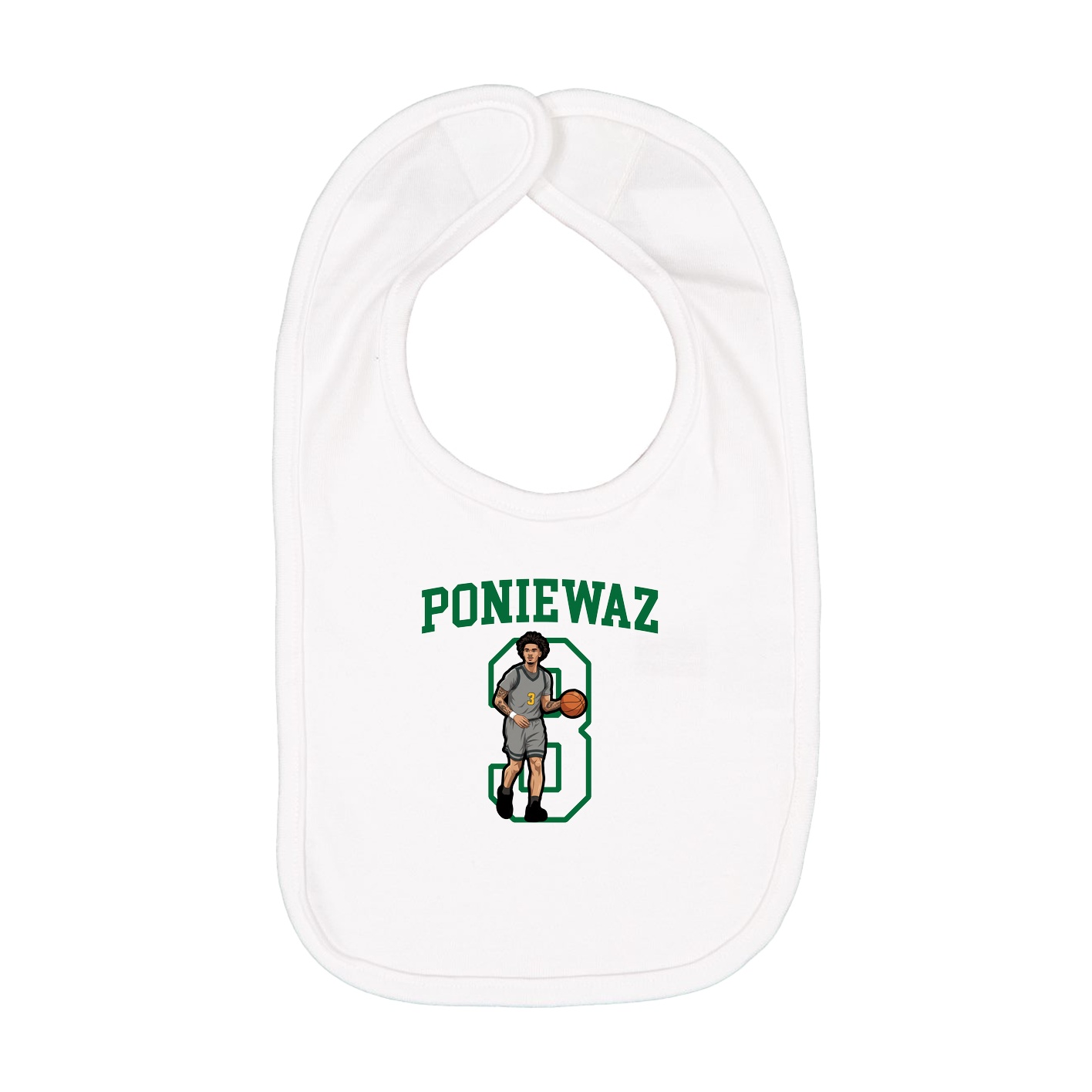 Infant Bib — Shirsey in White