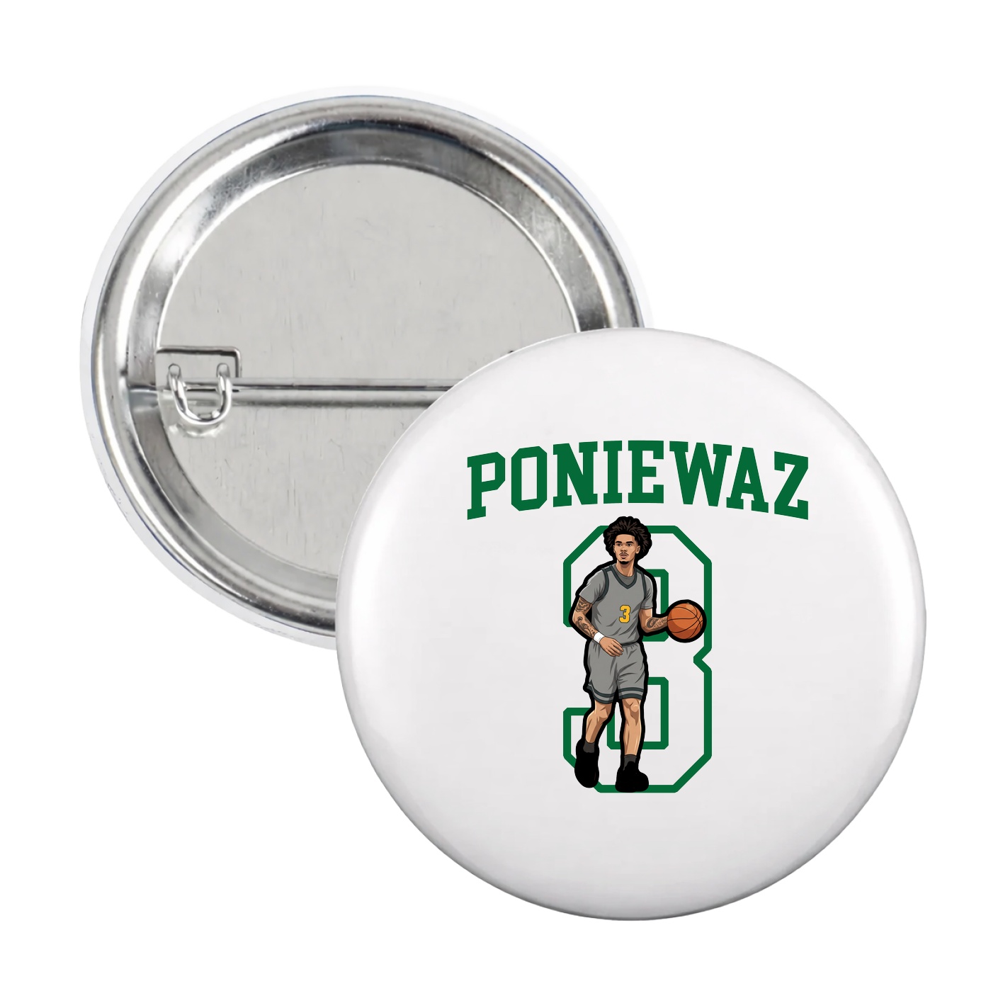 Game Day Button — Shirsey in White