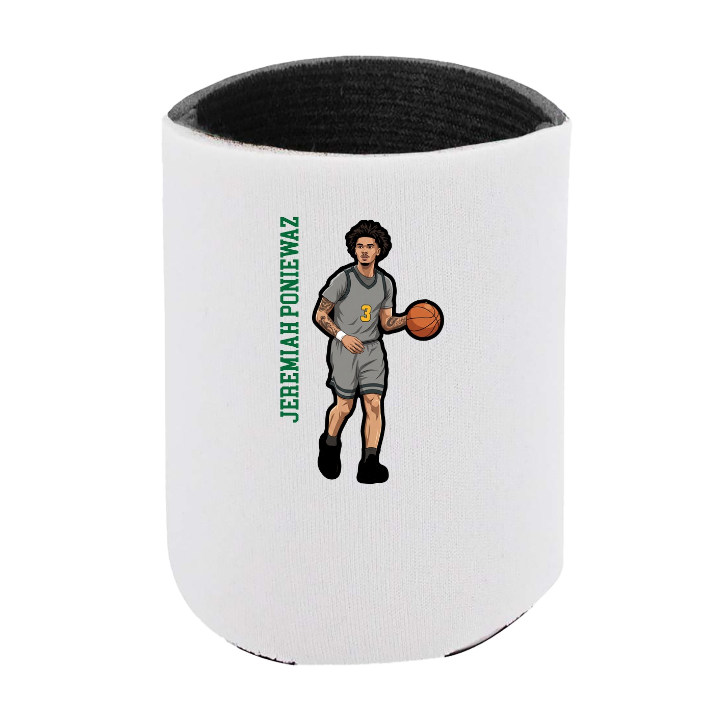 Can Holder — Name Vertical in White