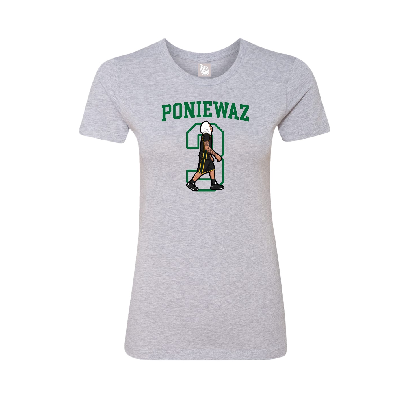 Fitted Women's Tee — Shirsey in Grey