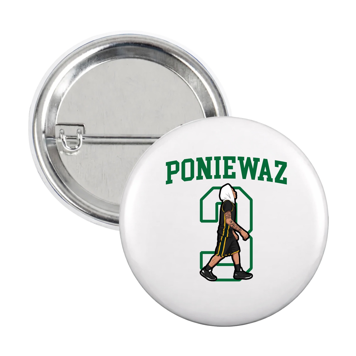 Game Day Button — Shirsey in White