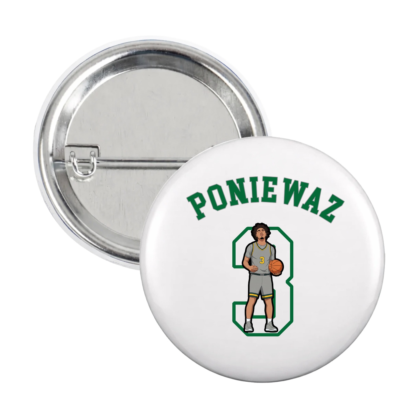 Game Day Button — Shirsey Arch in White