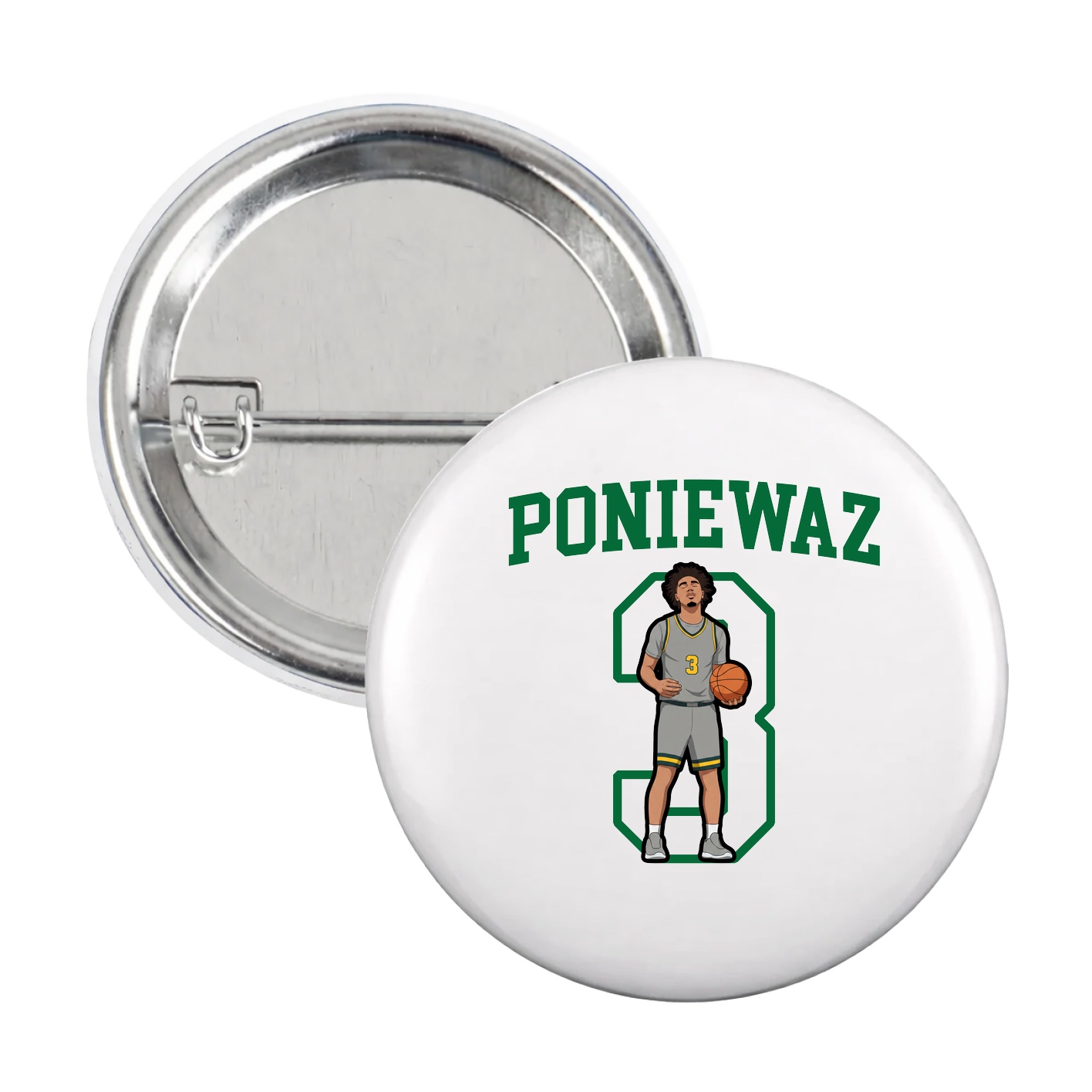 Game Day Button — Shirsey in White
