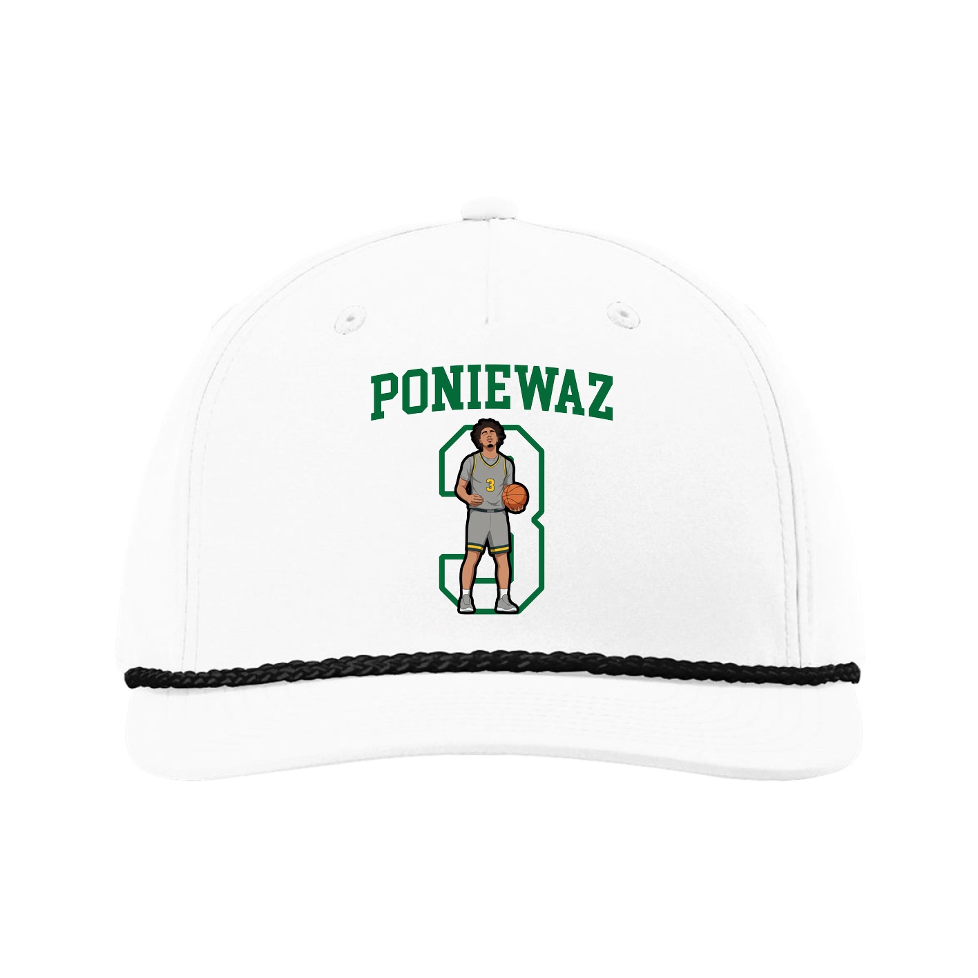 Five-Panel Classic Rope Cap — Shirsey in White