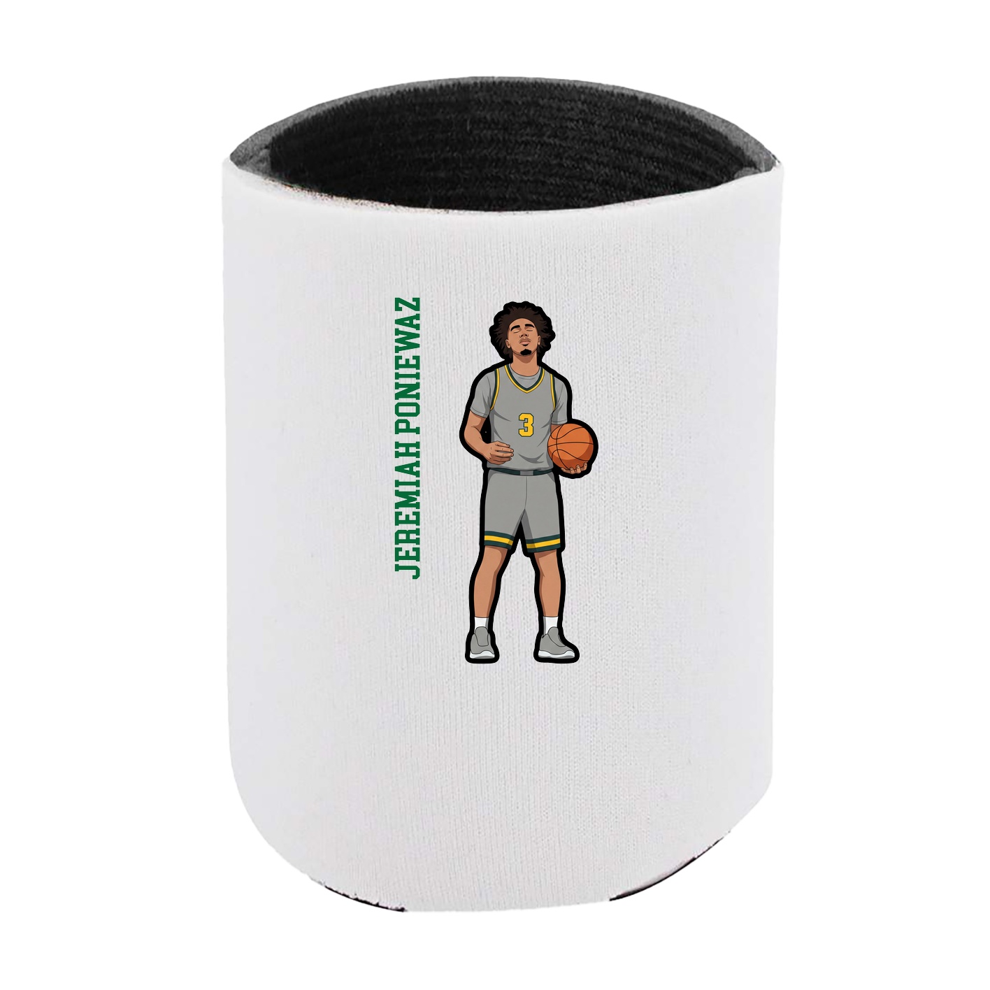 Can Holder — Name Vertical in White