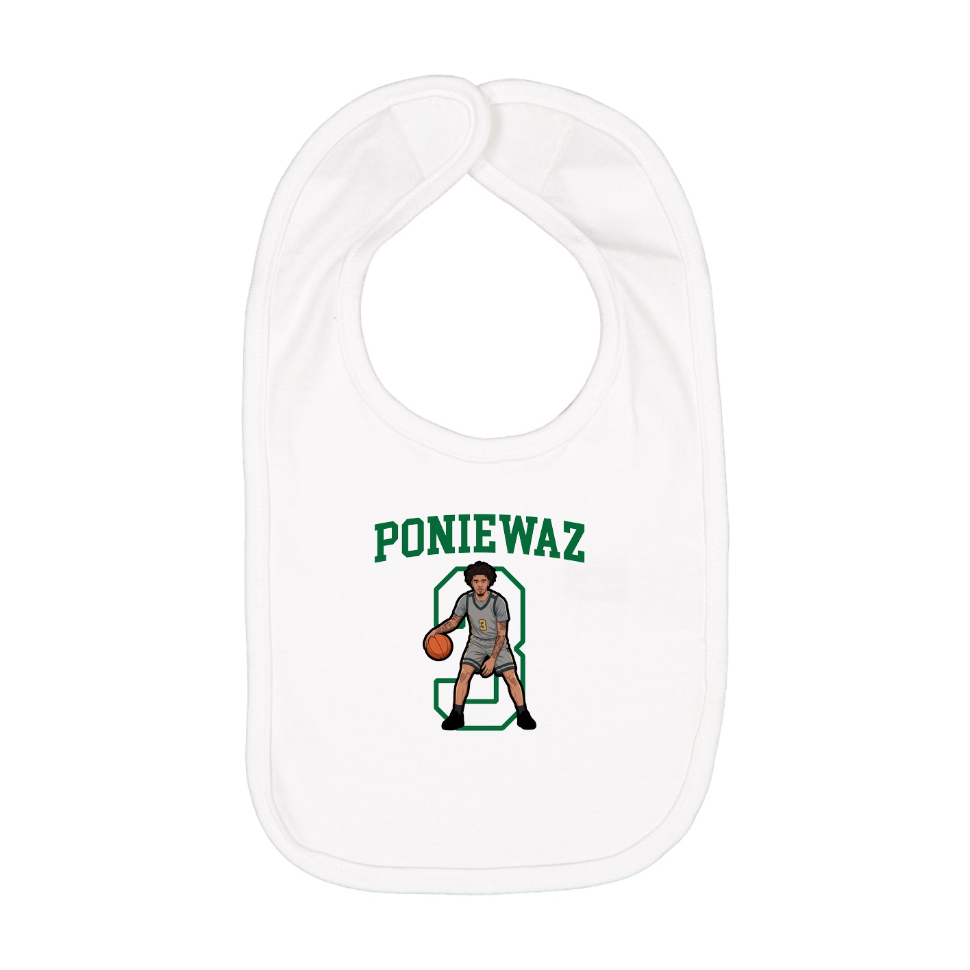 Infant Bib — Shirsey in White