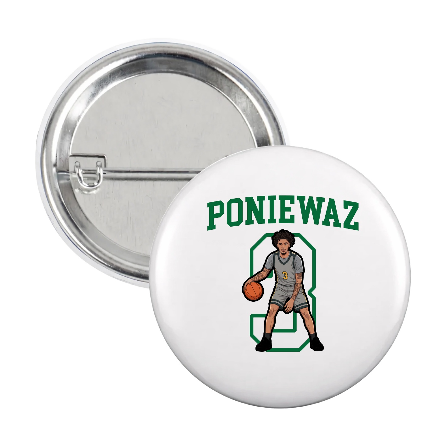 Game Day Button — Shirsey in White