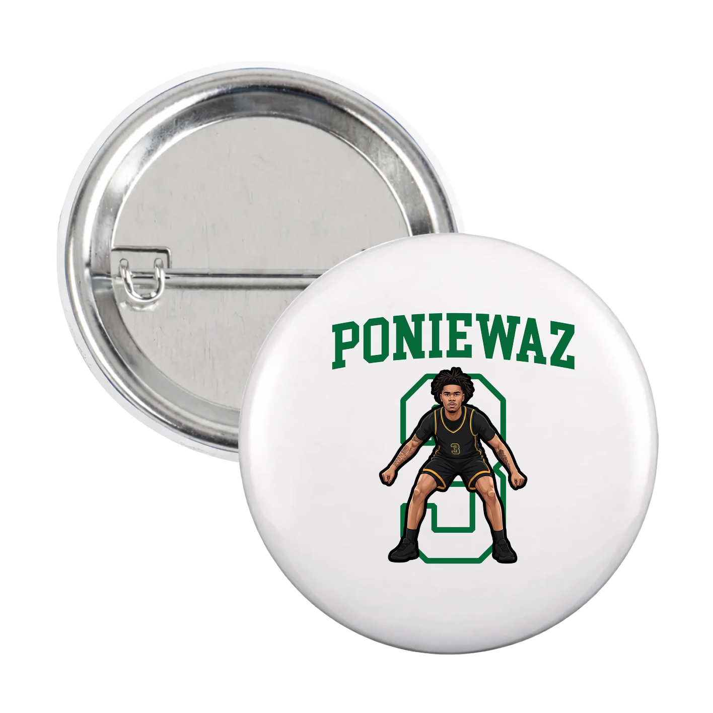 Game Day Button — Shirsey in White
