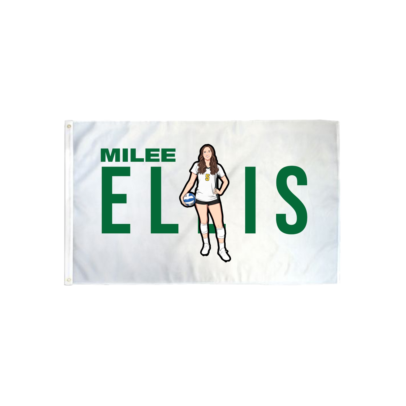 3x5 Flag — Player Name in Classic