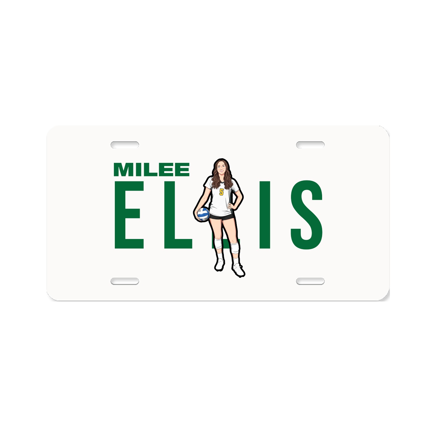 License Plate — Player Name in Classic