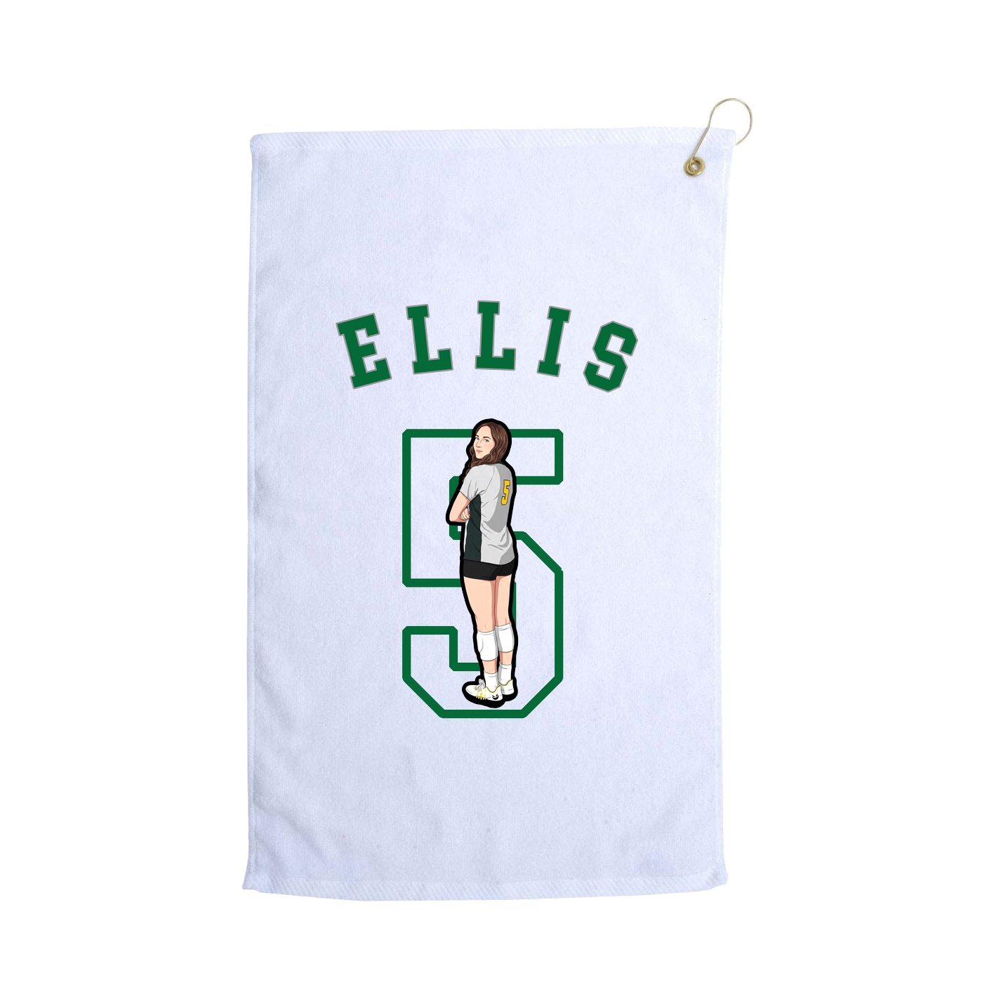 Golf Towel — Shirsey Arch in White