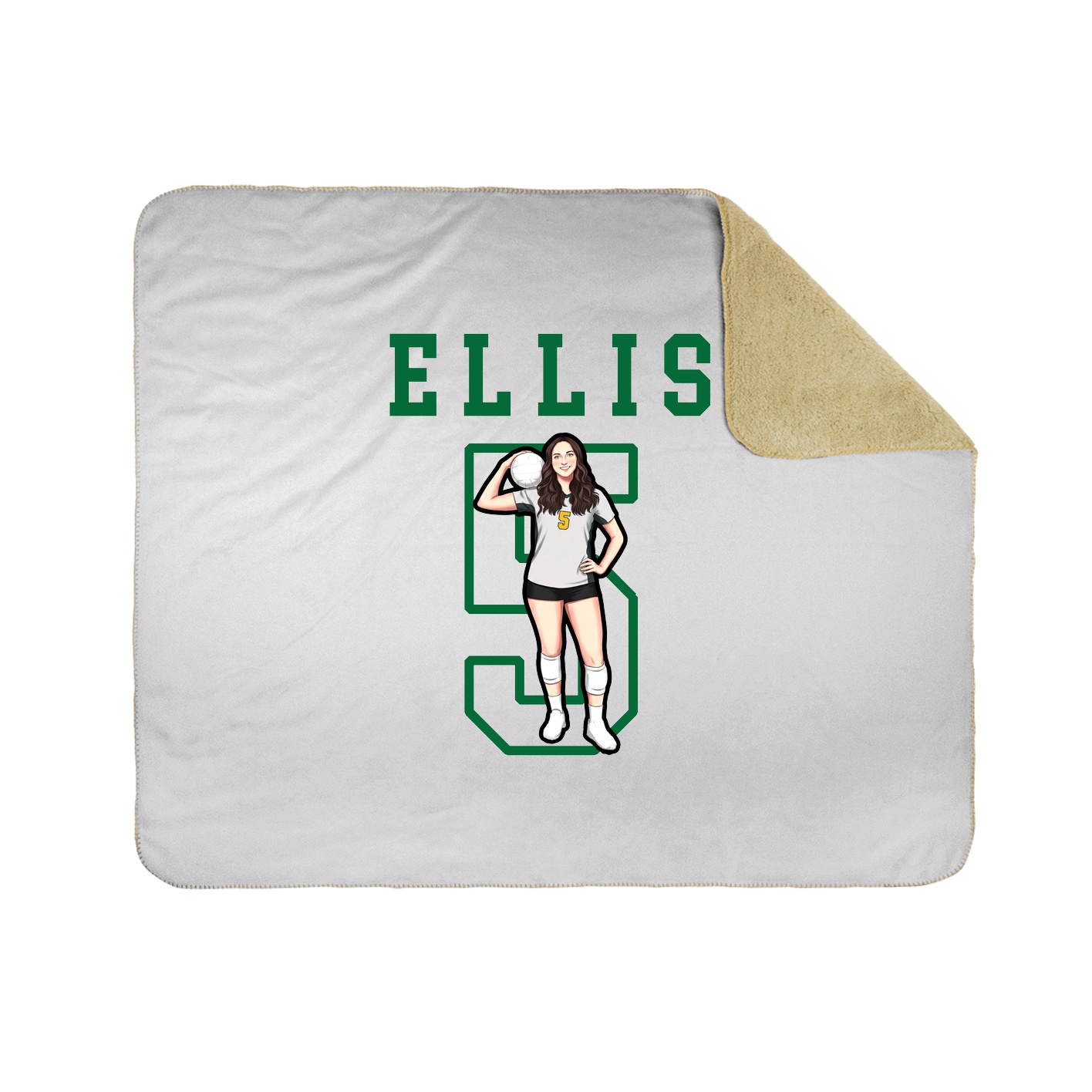 Throw Blanket — Shirsey in White