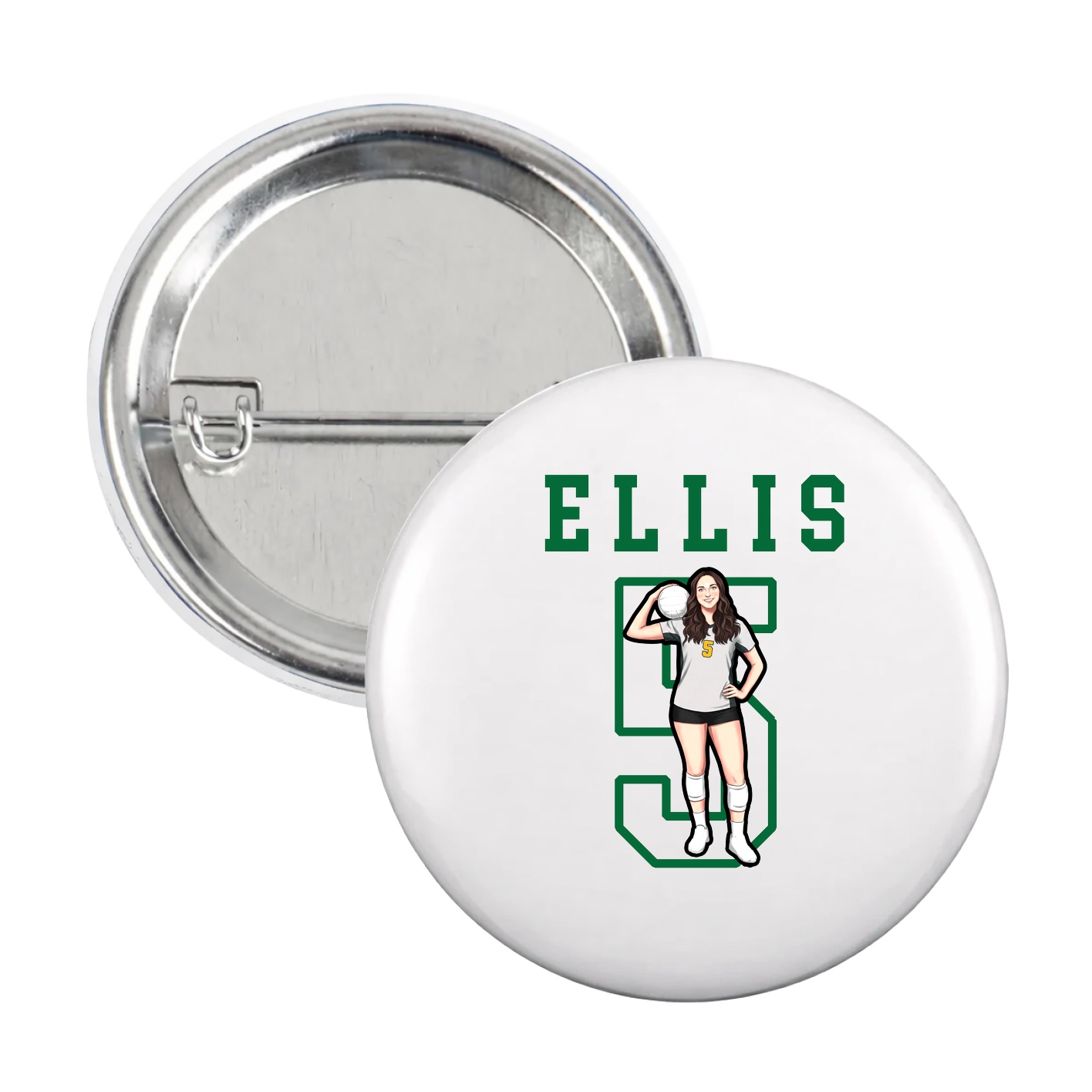 Game Day Button — Shirsey in White