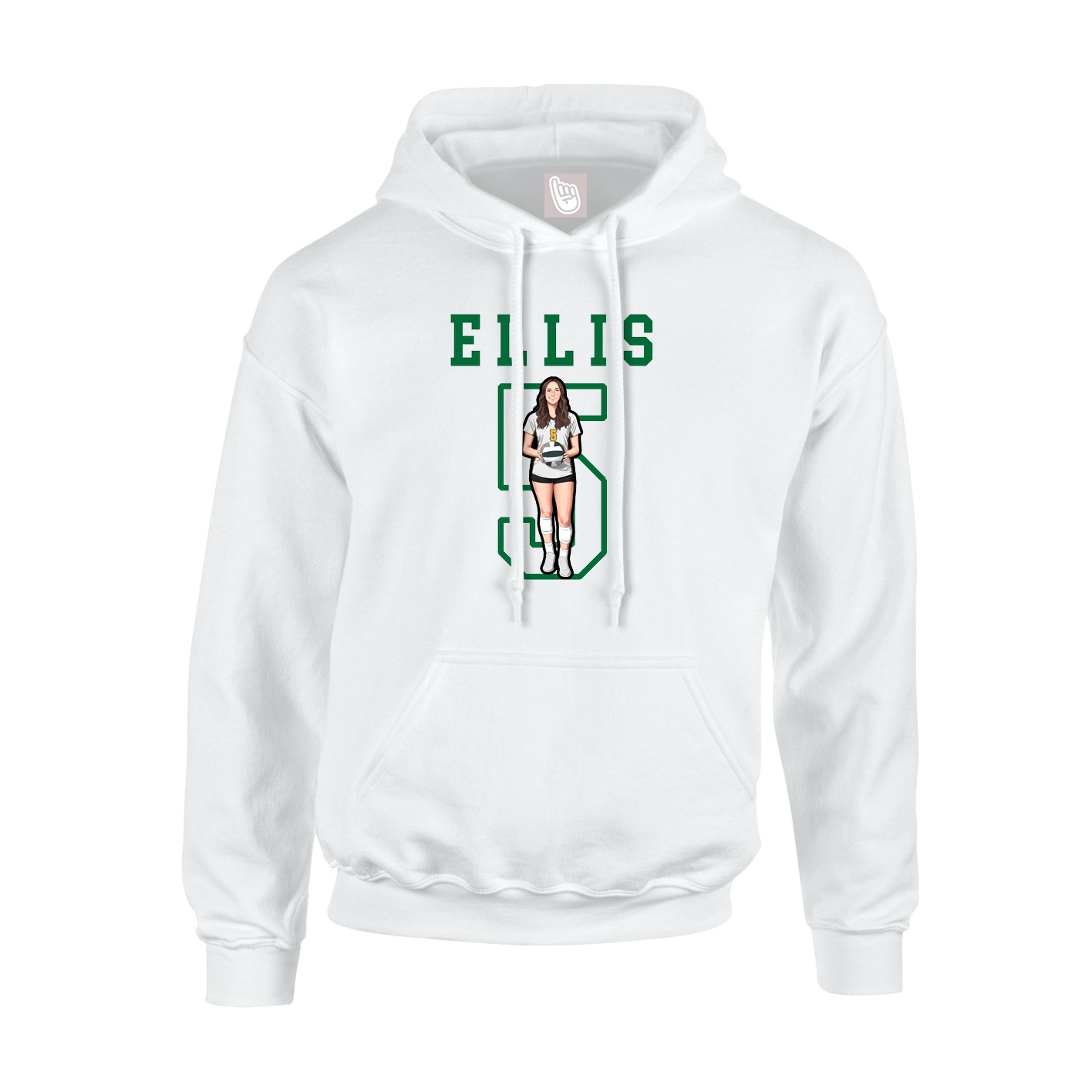 Hoodie — Shirsey in White