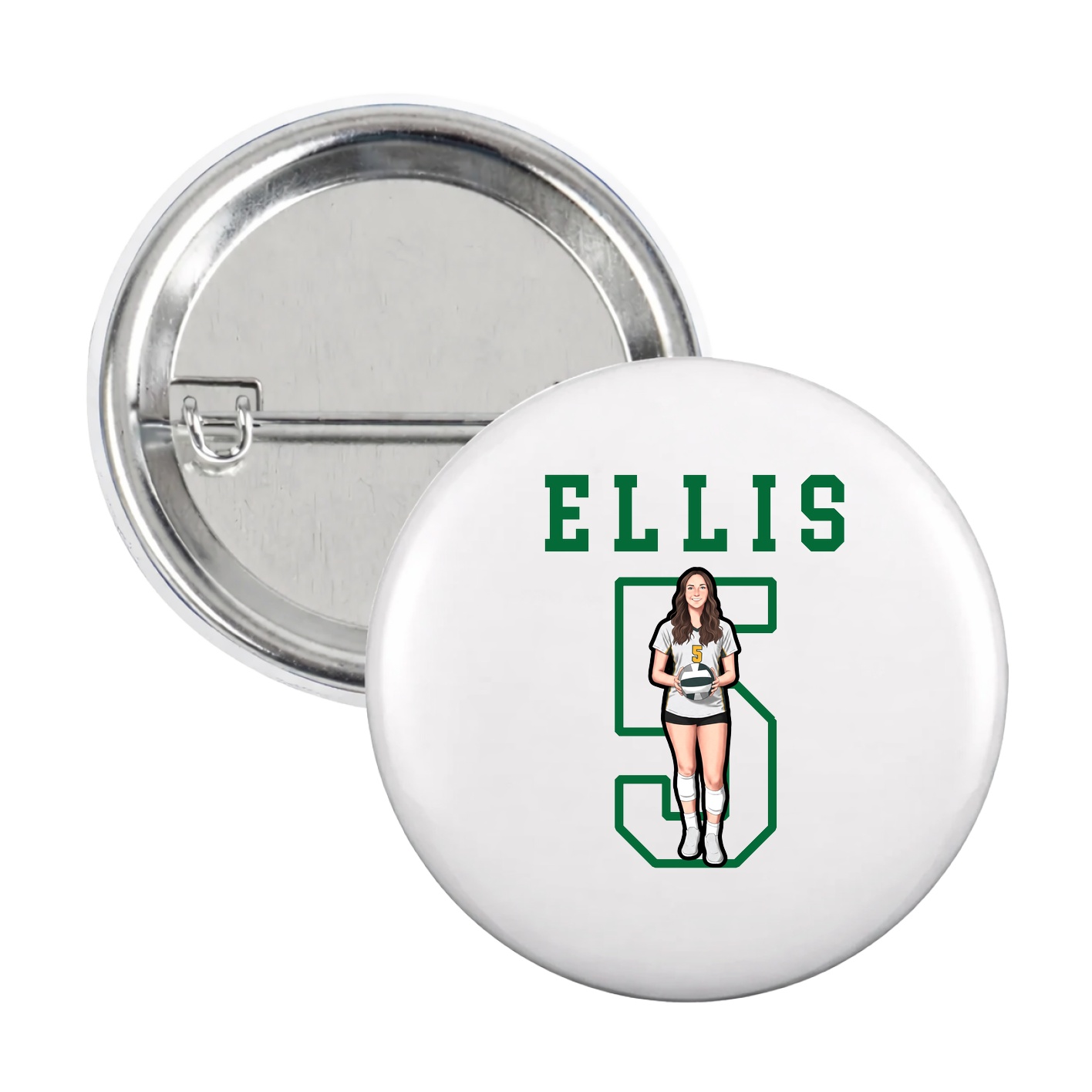 Game Day Button — Shirsey in White