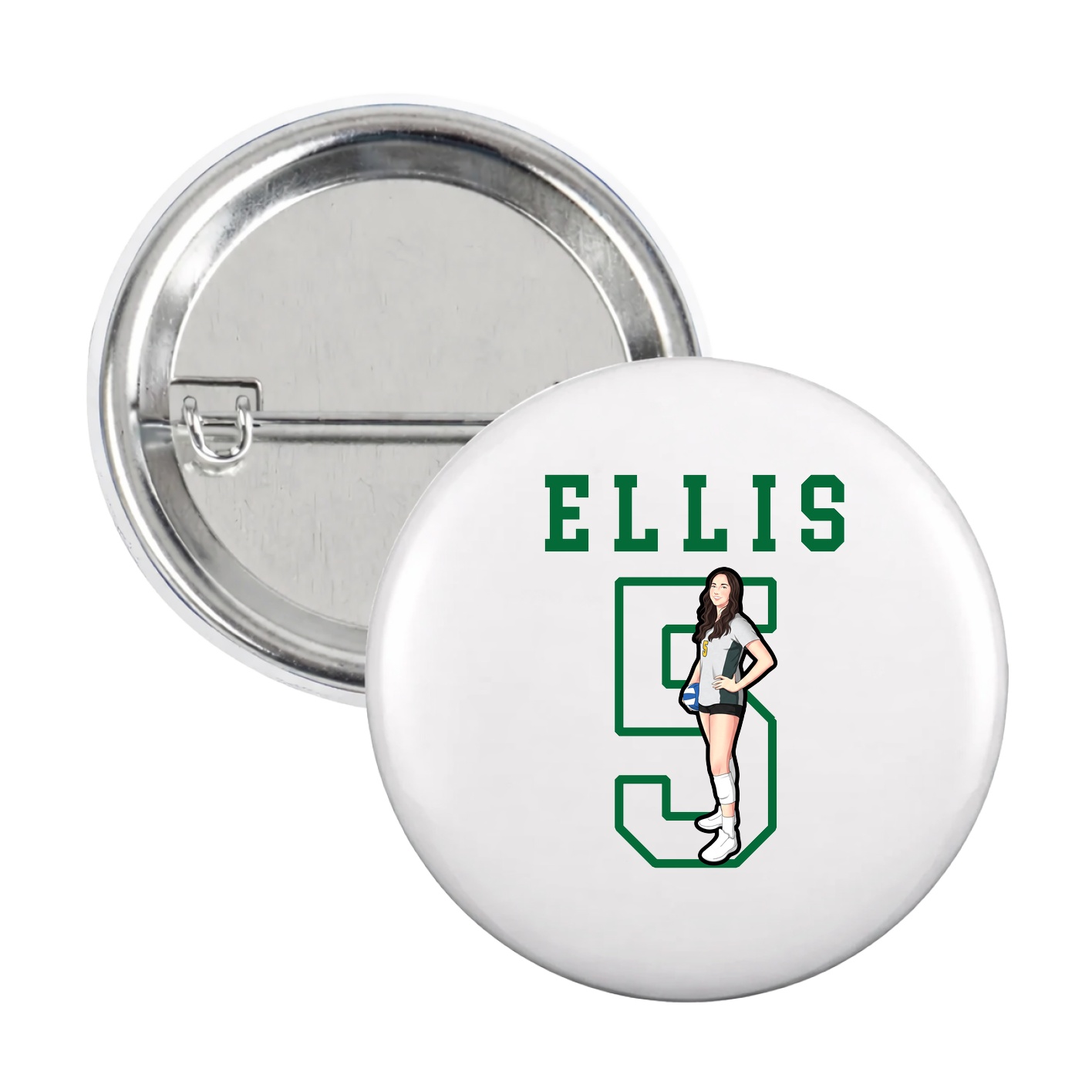 Game Day Button — Shirsey in White