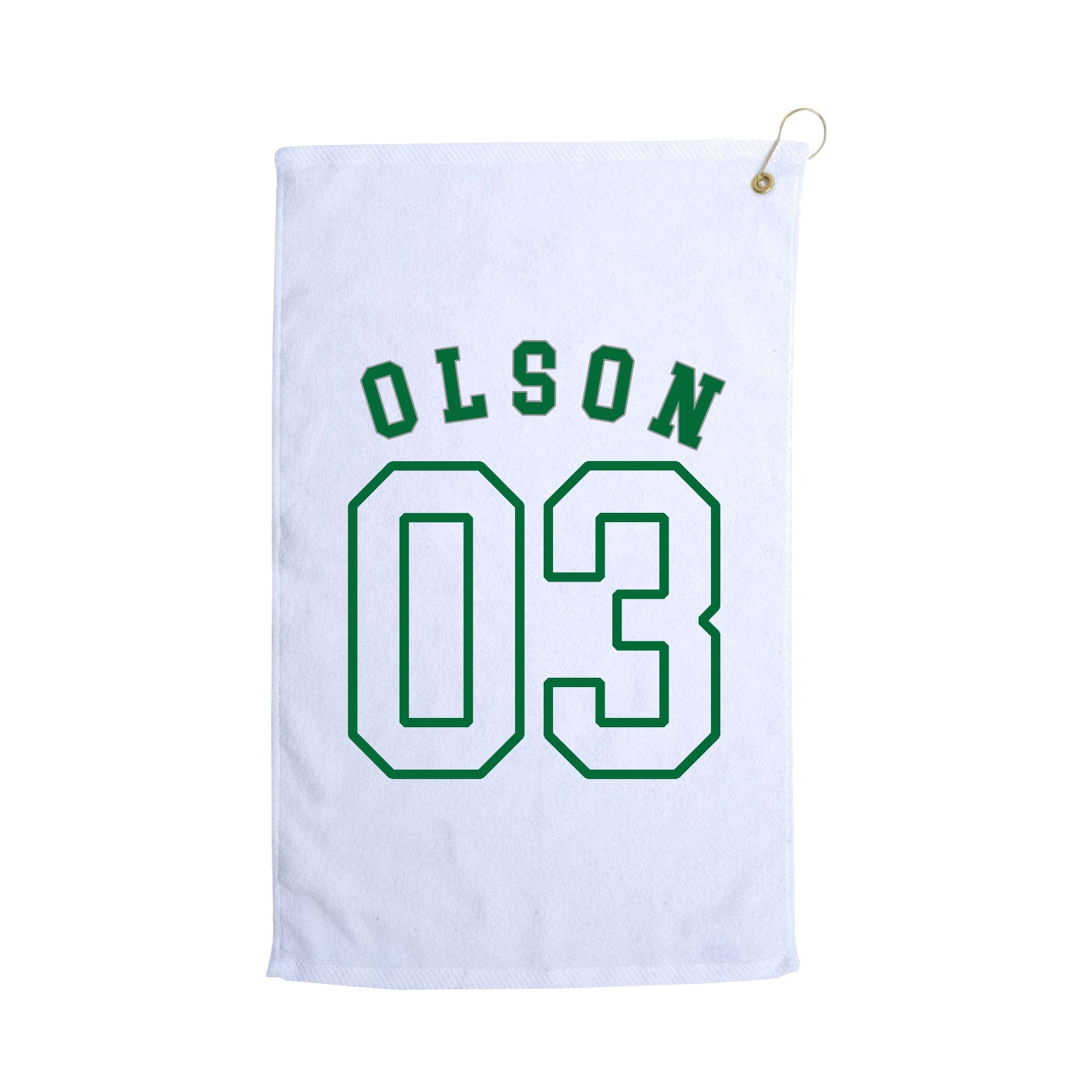 Golf Towel — Shirsey Arch in White
