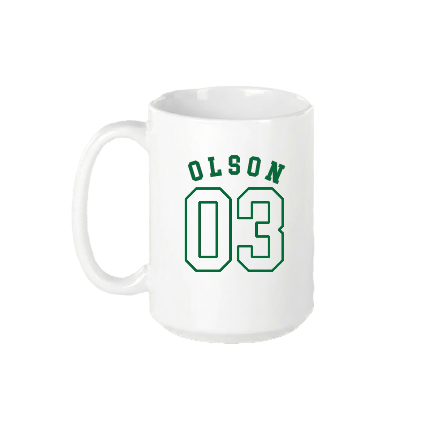 15oz Coffee Mug — Shirsey Arch in White
