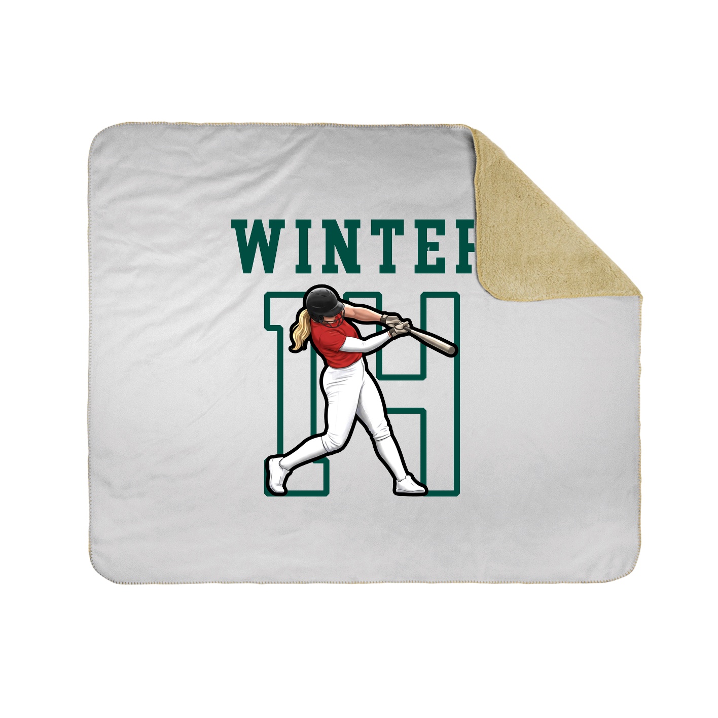 Throw Blanket — Shirsey in White