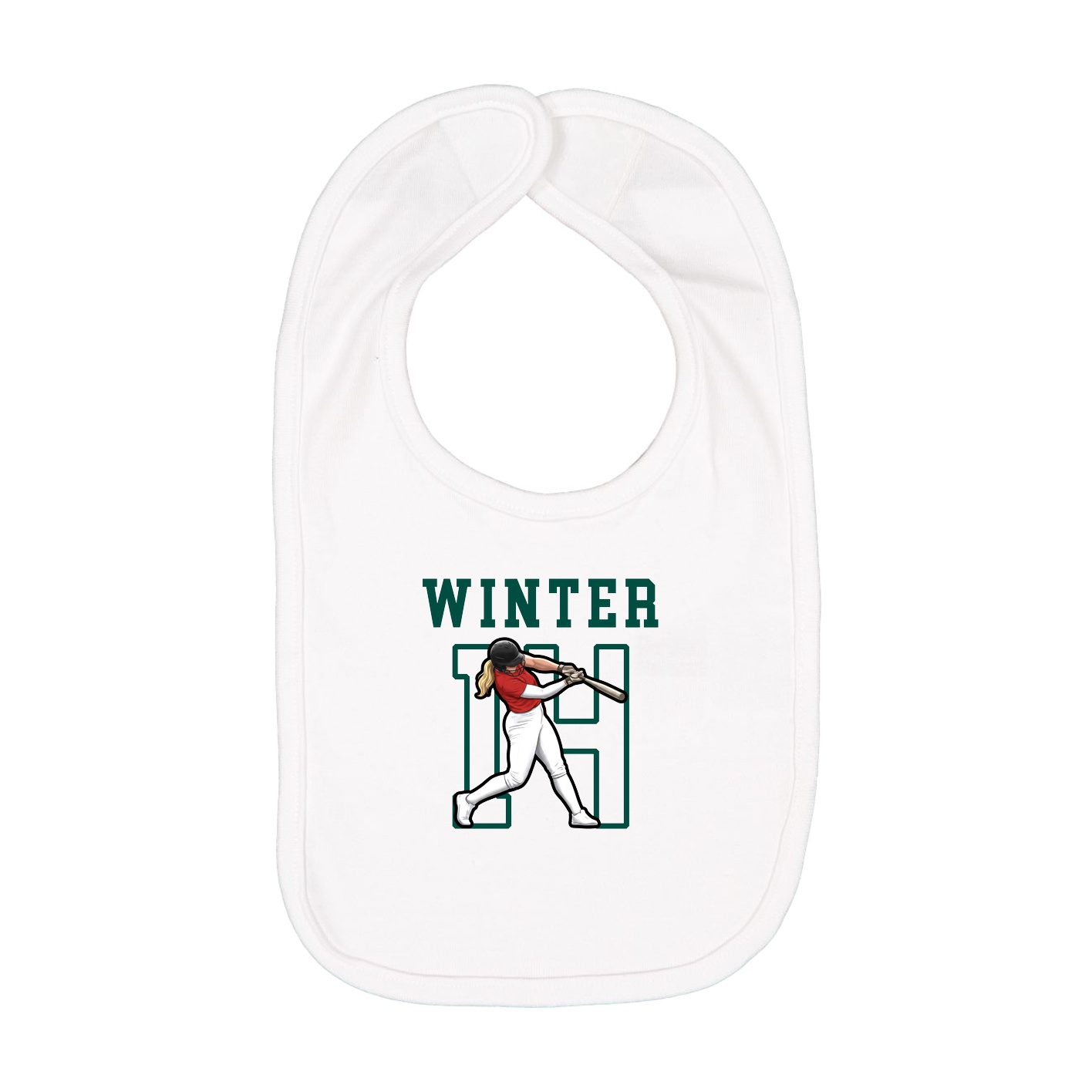 Infant Bib — Shirsey in White