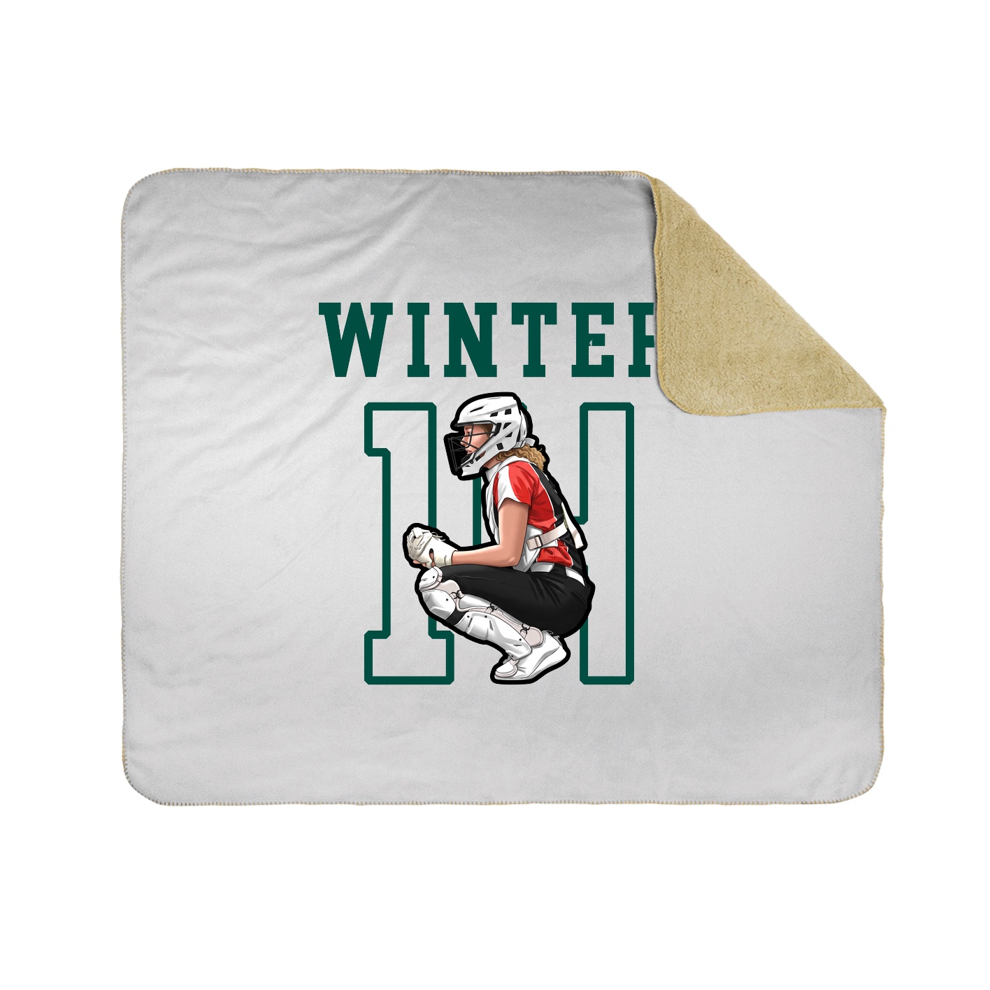 Throw Blanket — Shirsey in White