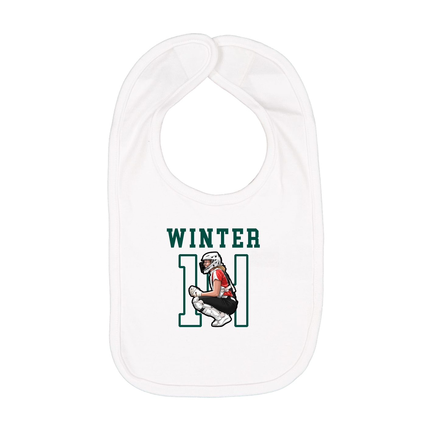 Infant Bib — Shirsey in White