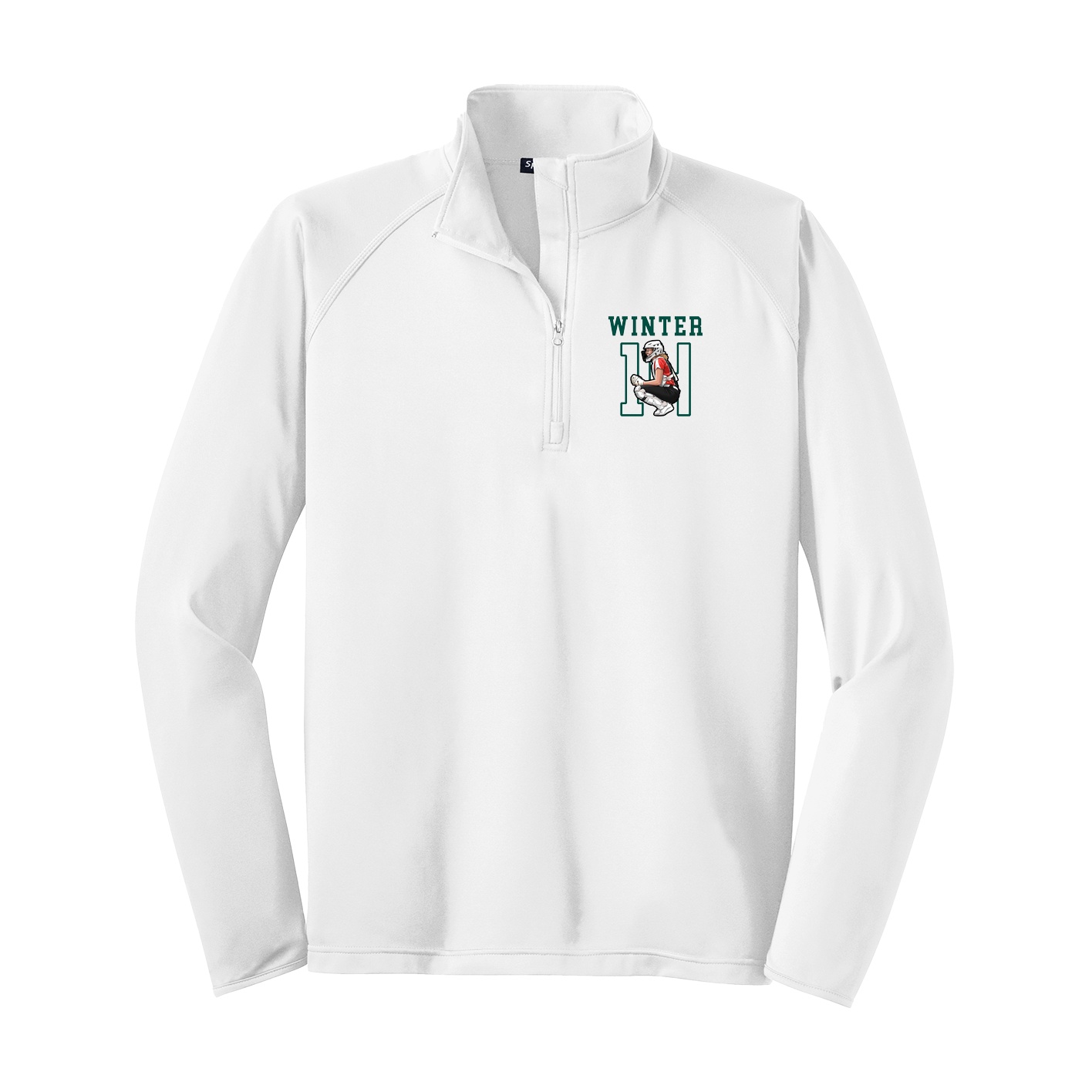 Q-Zip Pullover — Shirsey in White