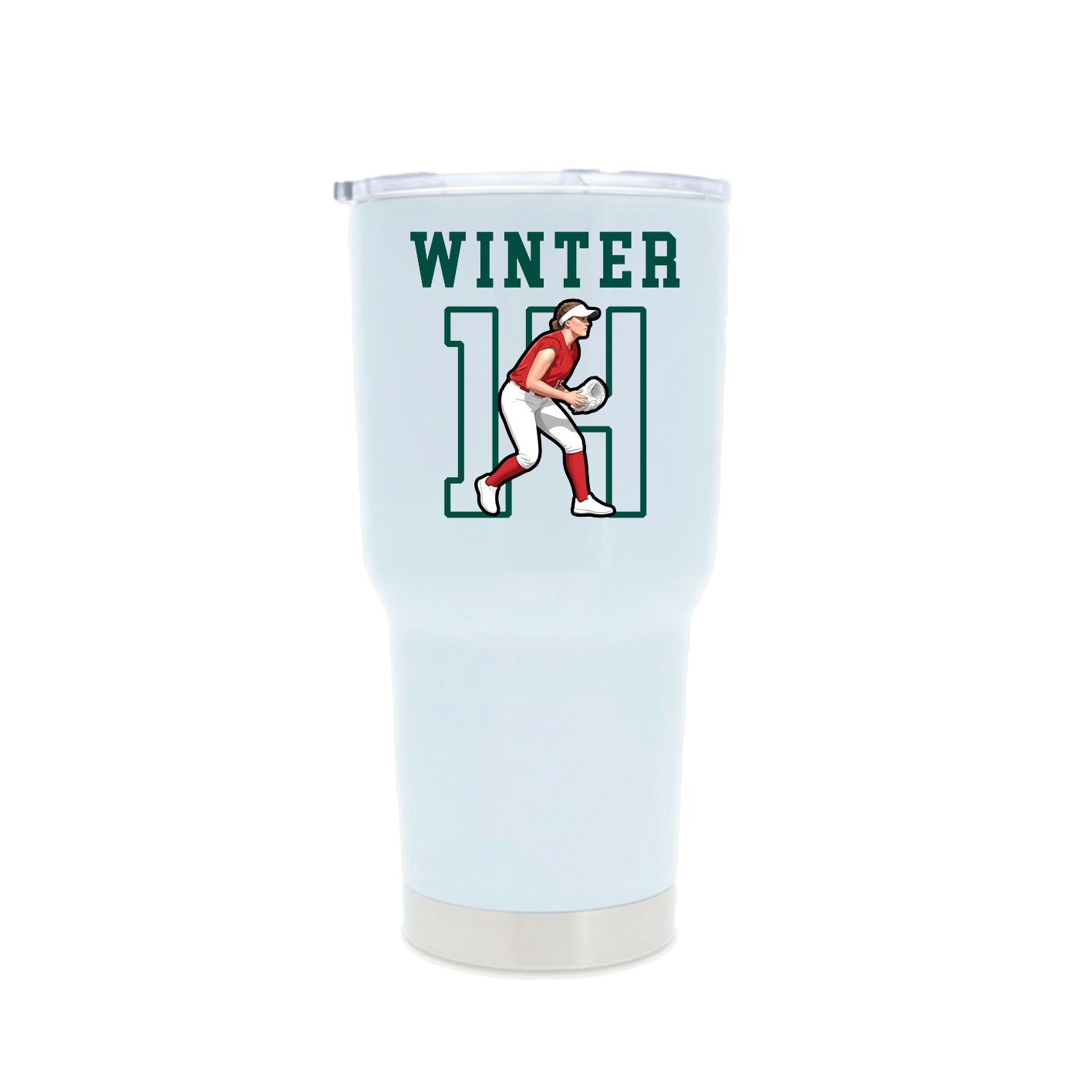 30oz Stainless Steel Tumbler — Shirsey in White