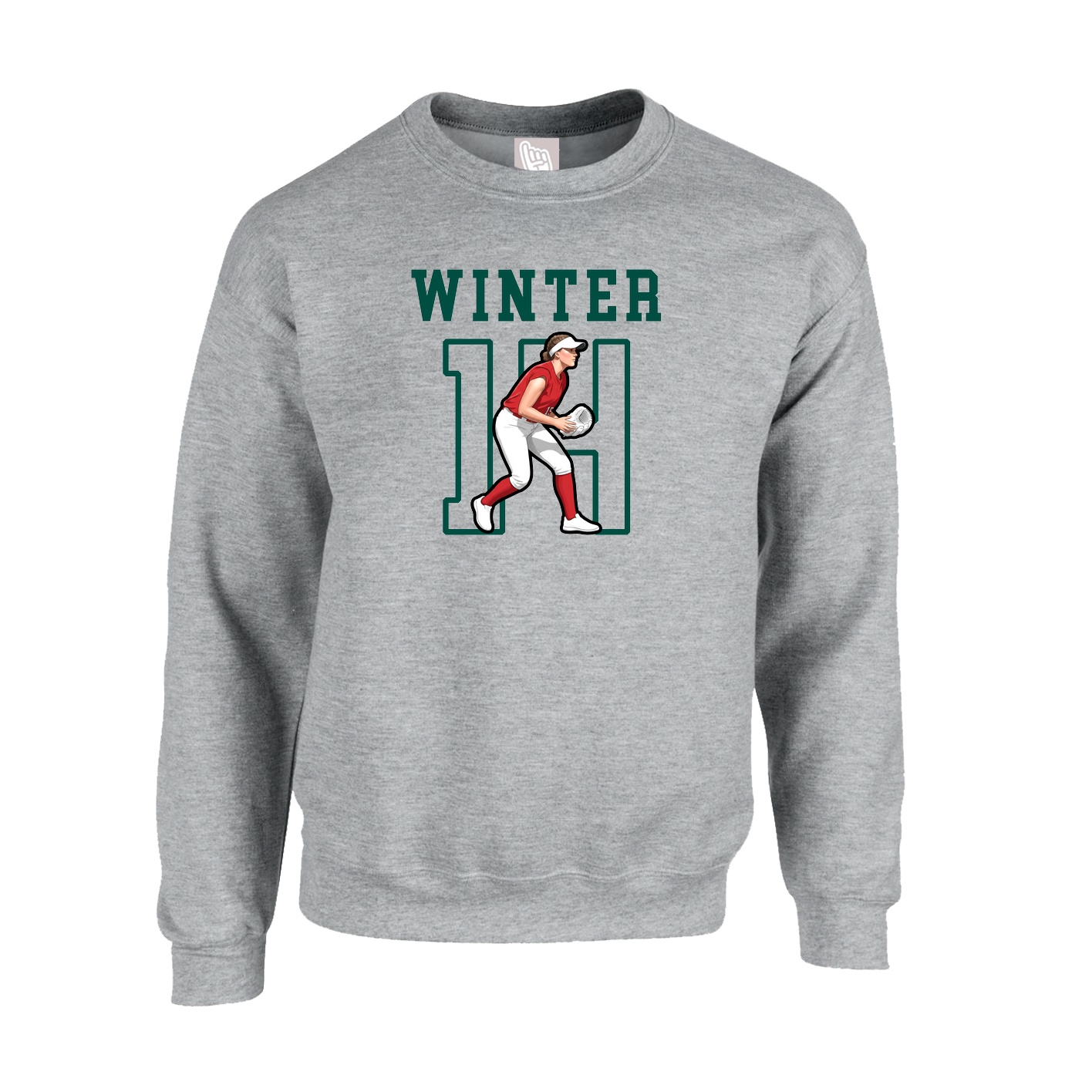 Fleece Crew — Shirsey in Grey