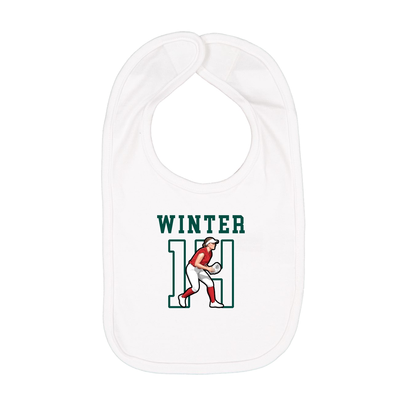 Infant Bib — Shirsey in White
