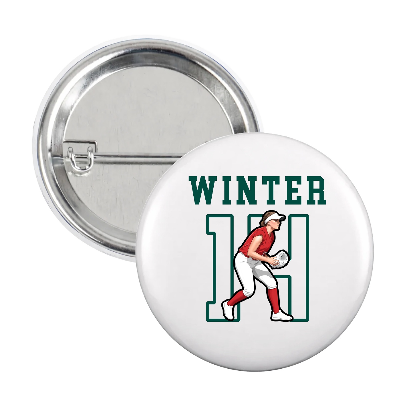 Game Day Button — Shirsey in White