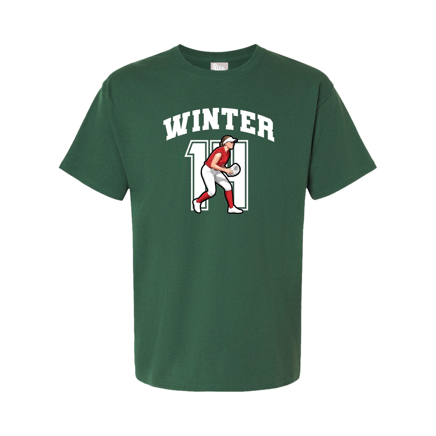 Tee — Number in Green